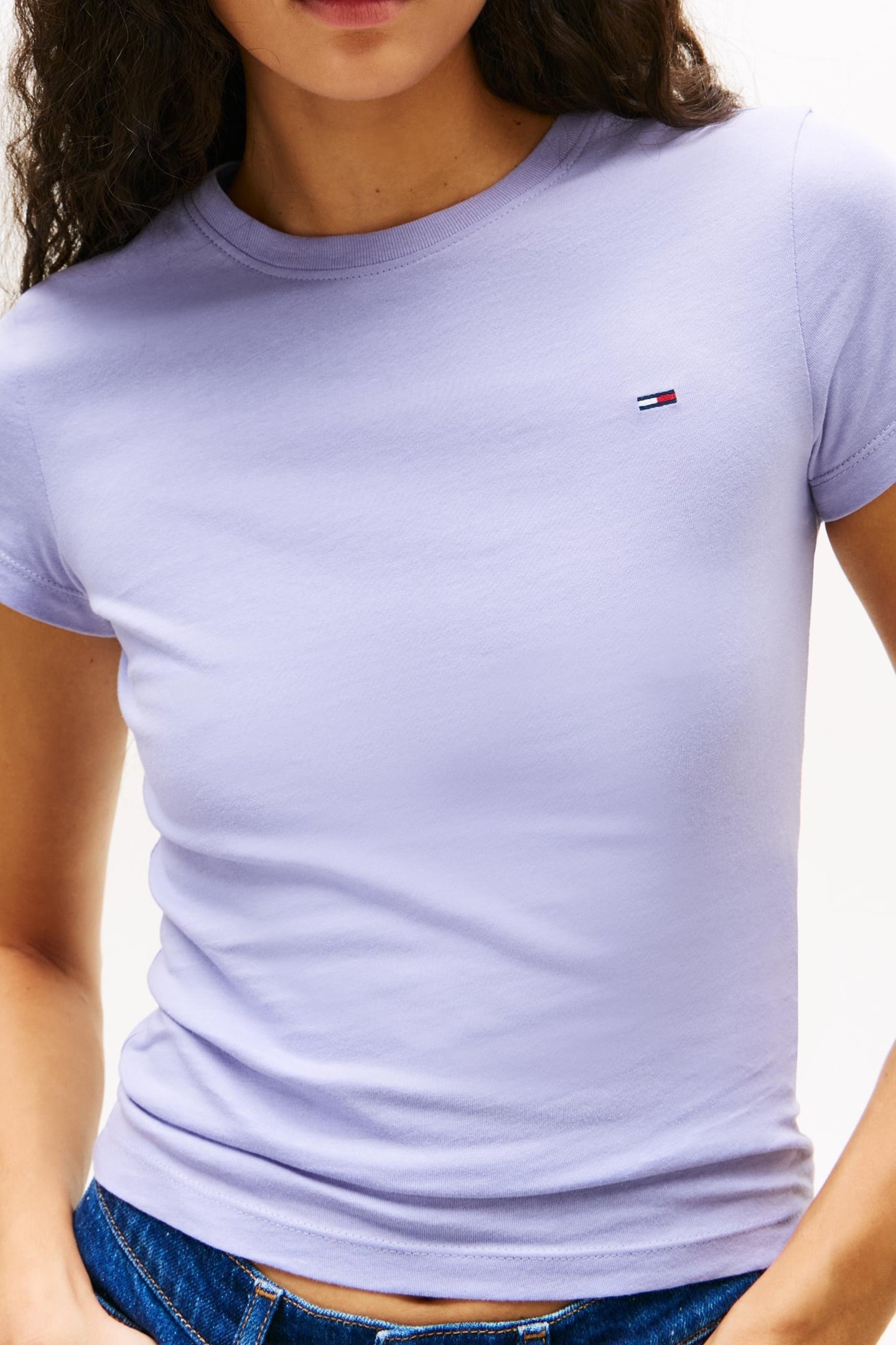 2PACK C-NECK TEE ECRU/PERIWINKLE DUST 2