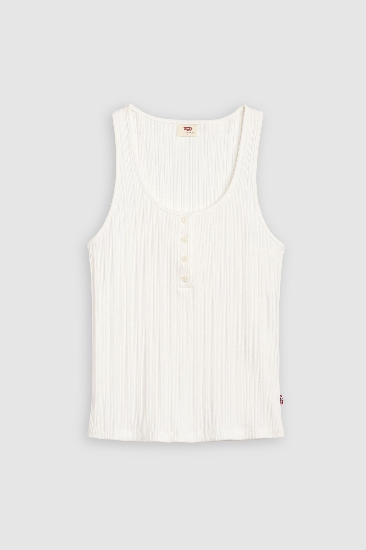 VACATIONER RIBBED TANK TOP WHITE 6