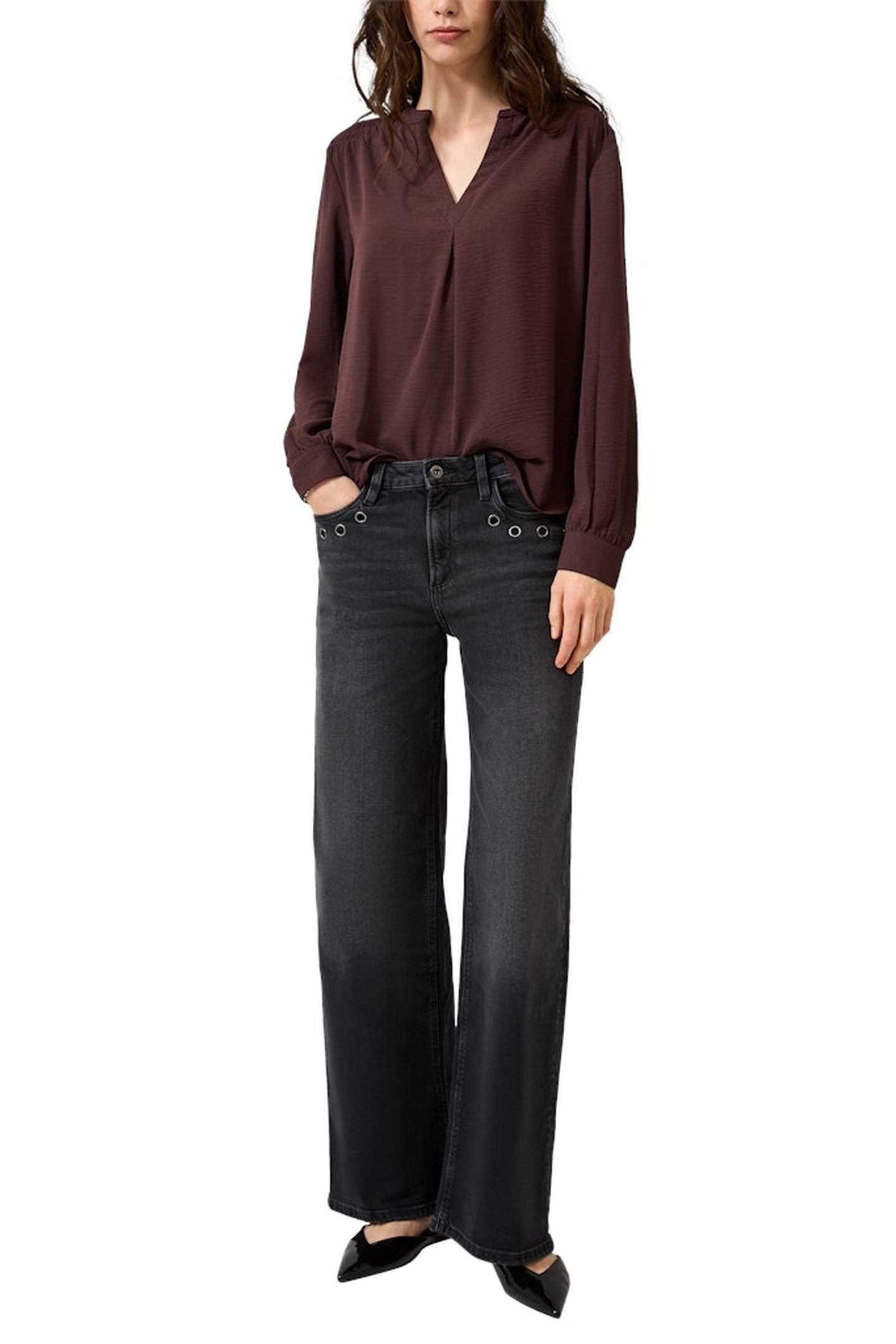 S.OLIVER-QS BLOUSES BURGUNDY 1