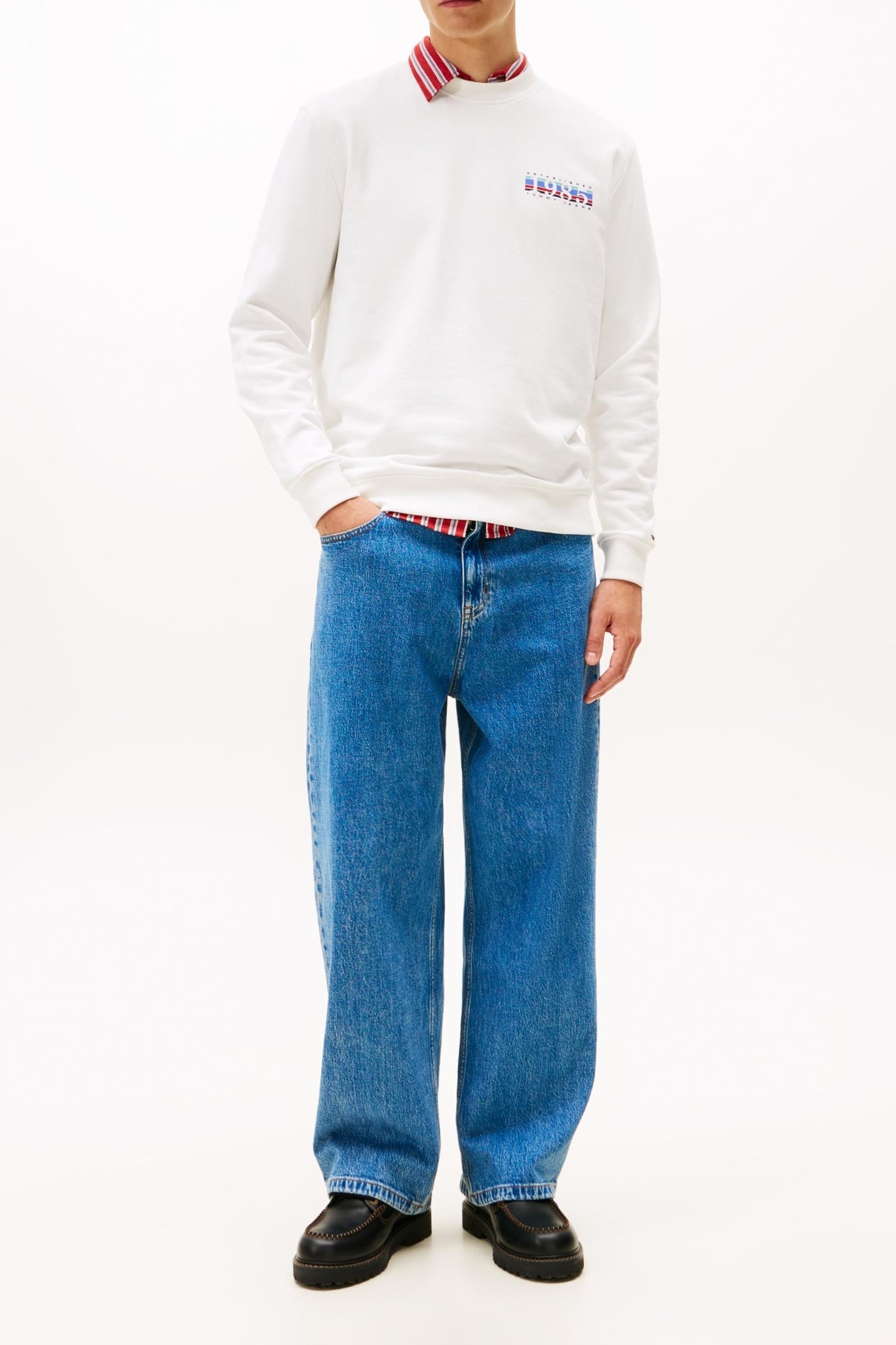 REGULAR ENTRY DNA PULLOVER SWEATSHIRT ECRU 3