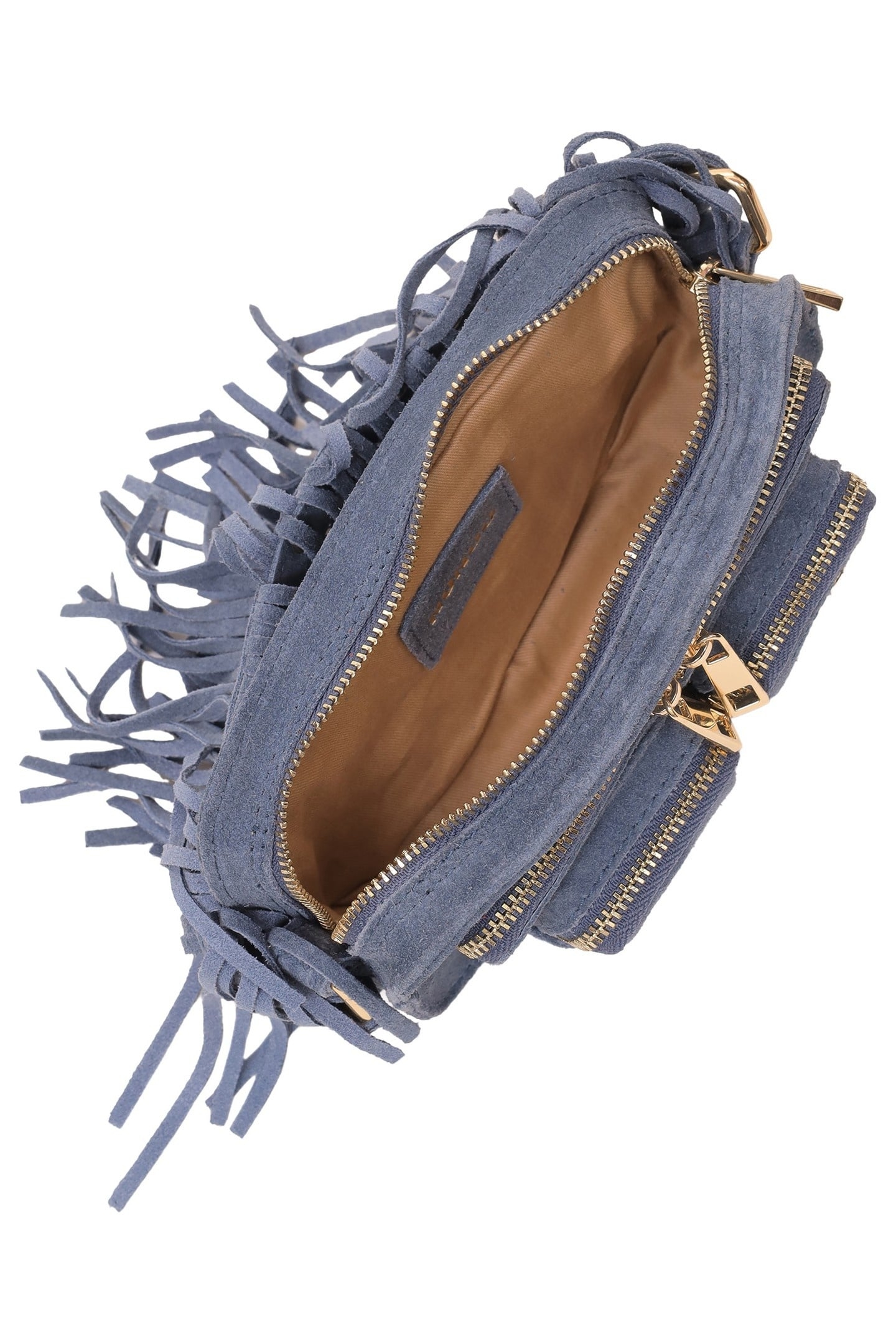 HELENA FRINGE SUEDE JEANS W. GOLD 4