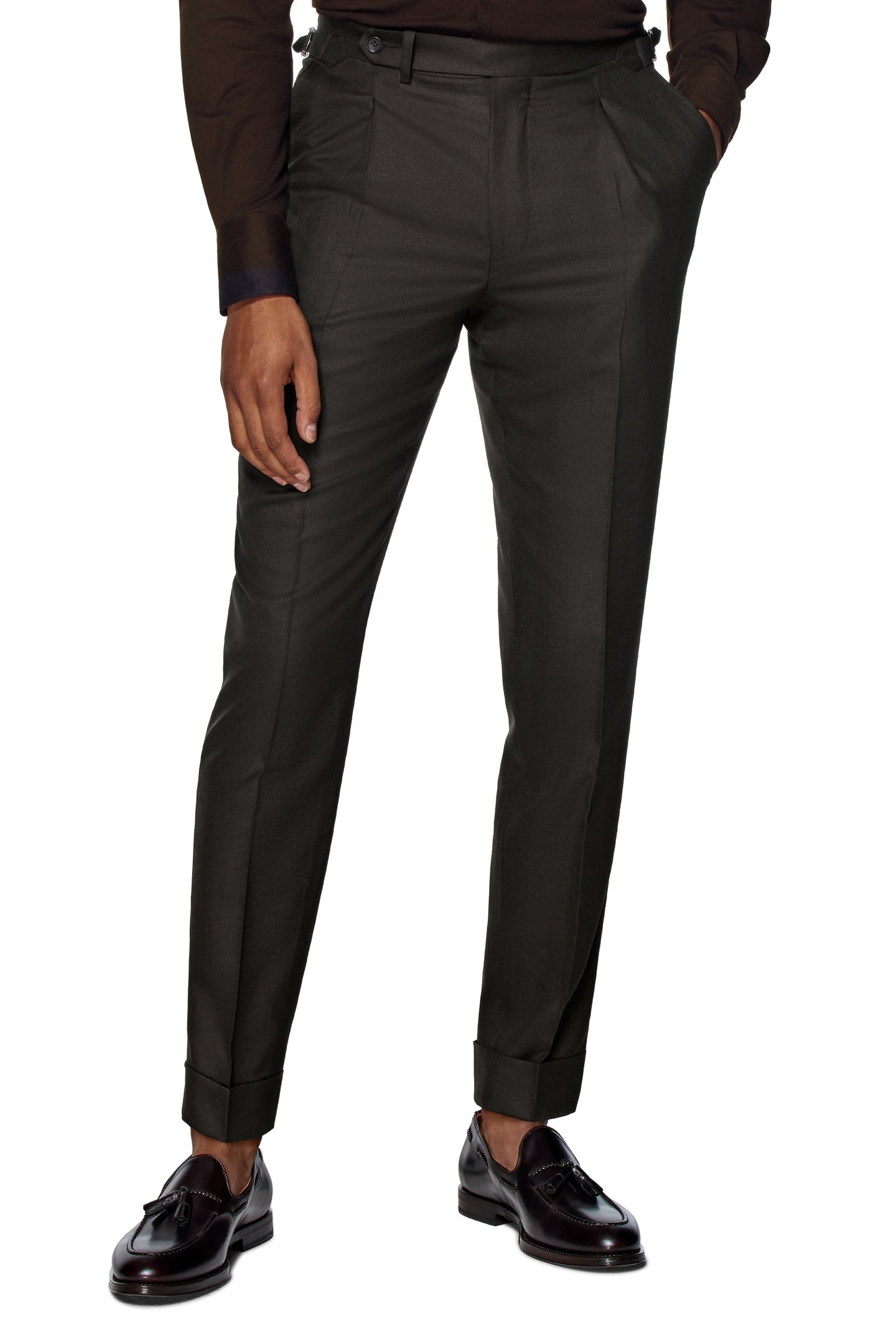 SUIT-D.BROWN-HERRINGBONE DARK BROWN 4