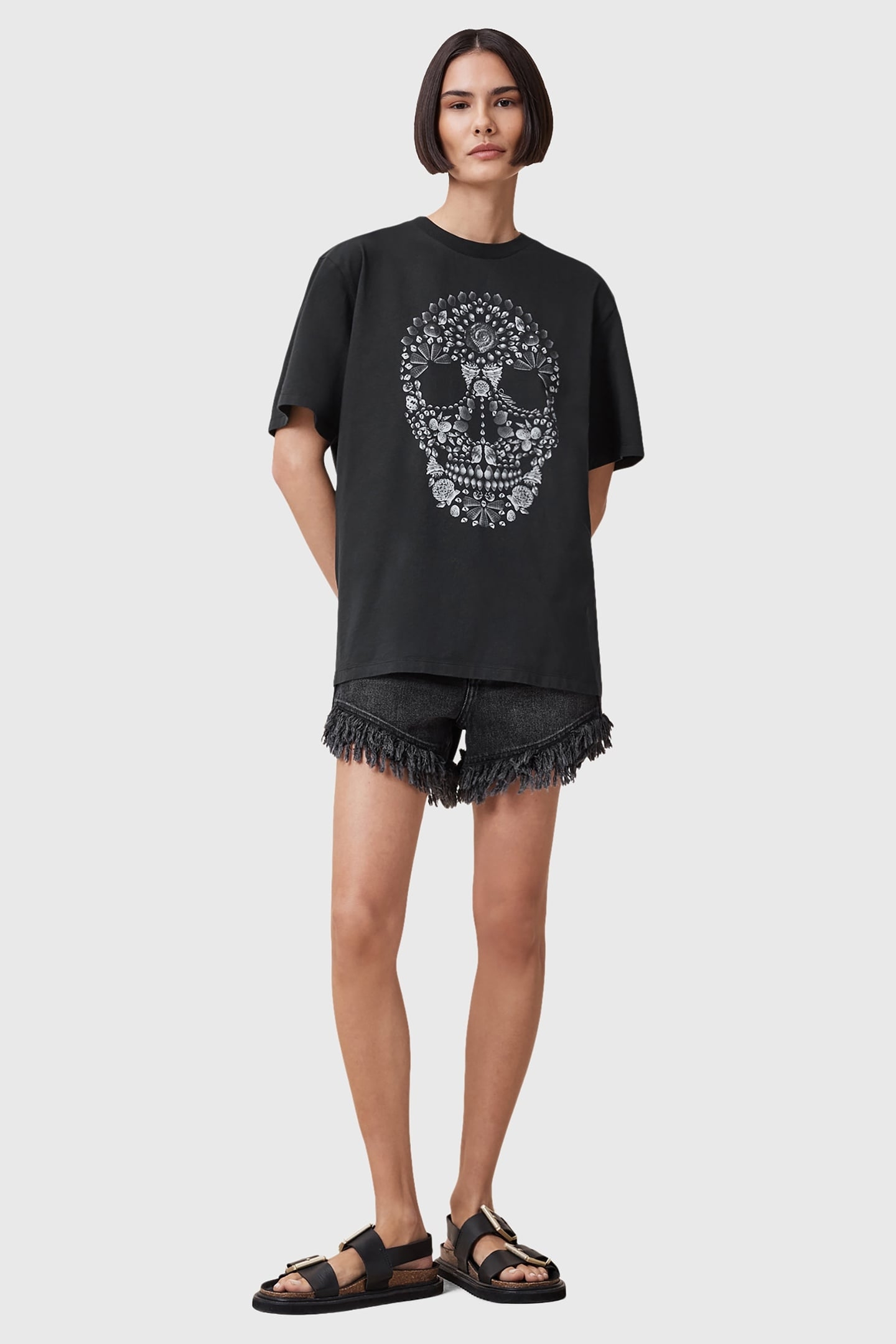 SHKULL BF TEE BLACK 3