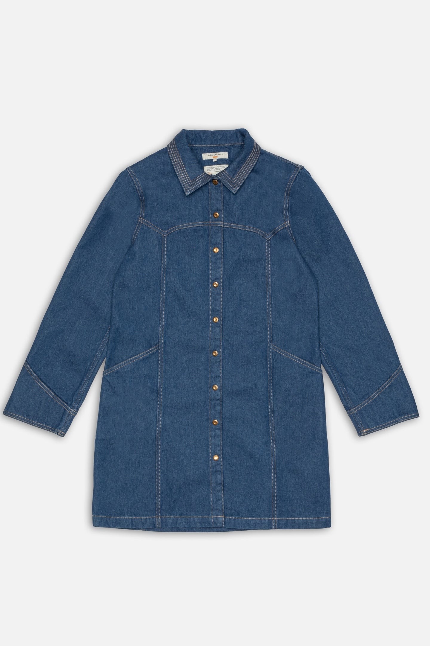 MAJ WESTERN DENIM DRESS BLUE 3