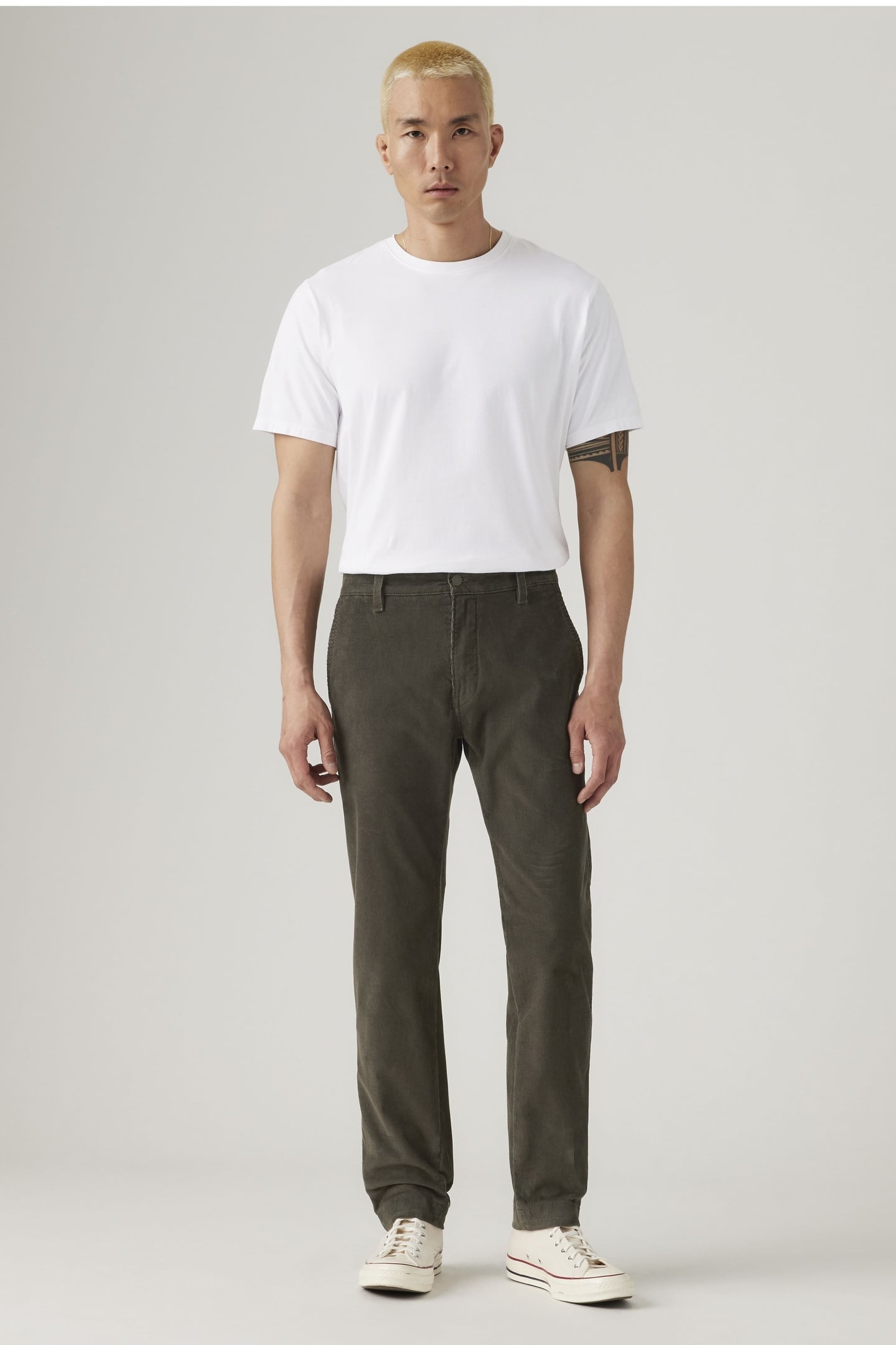 XX STANDARD TAPER CORDUROY CHINOS BROWN 1