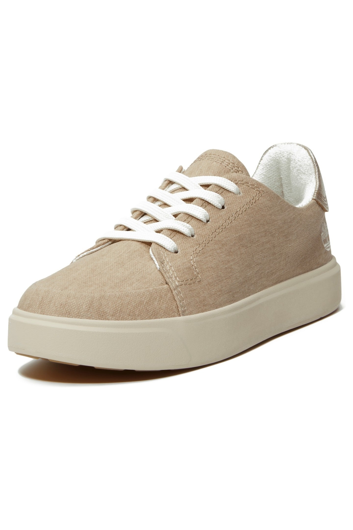 EMERSON STREET LOW LACE UP SNEAKER LIGHT BEIGE CANVAS 2