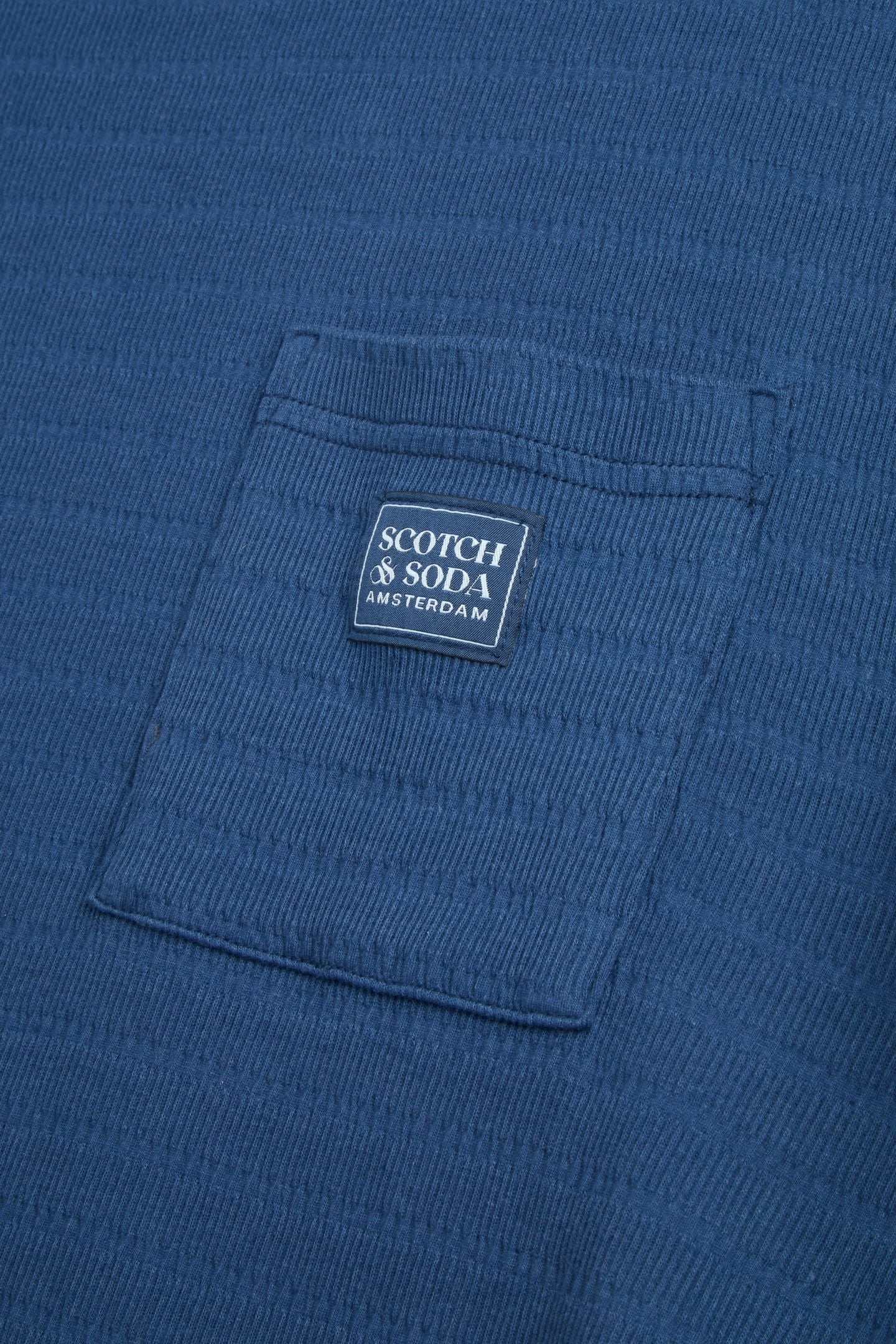 SEERSUCKER TEE DARK DENIM 3