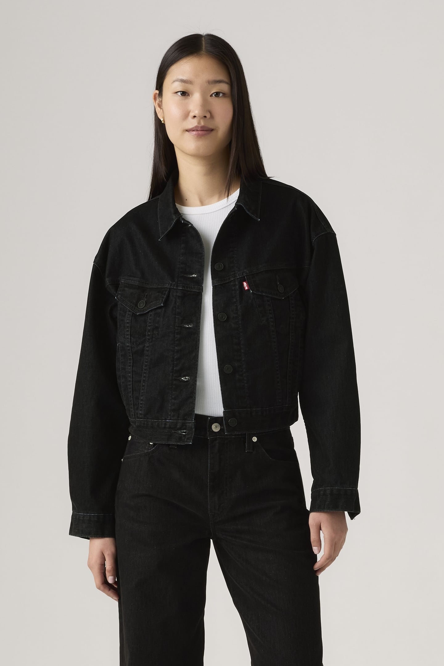90S TRUCKER JACKET BLACK 1