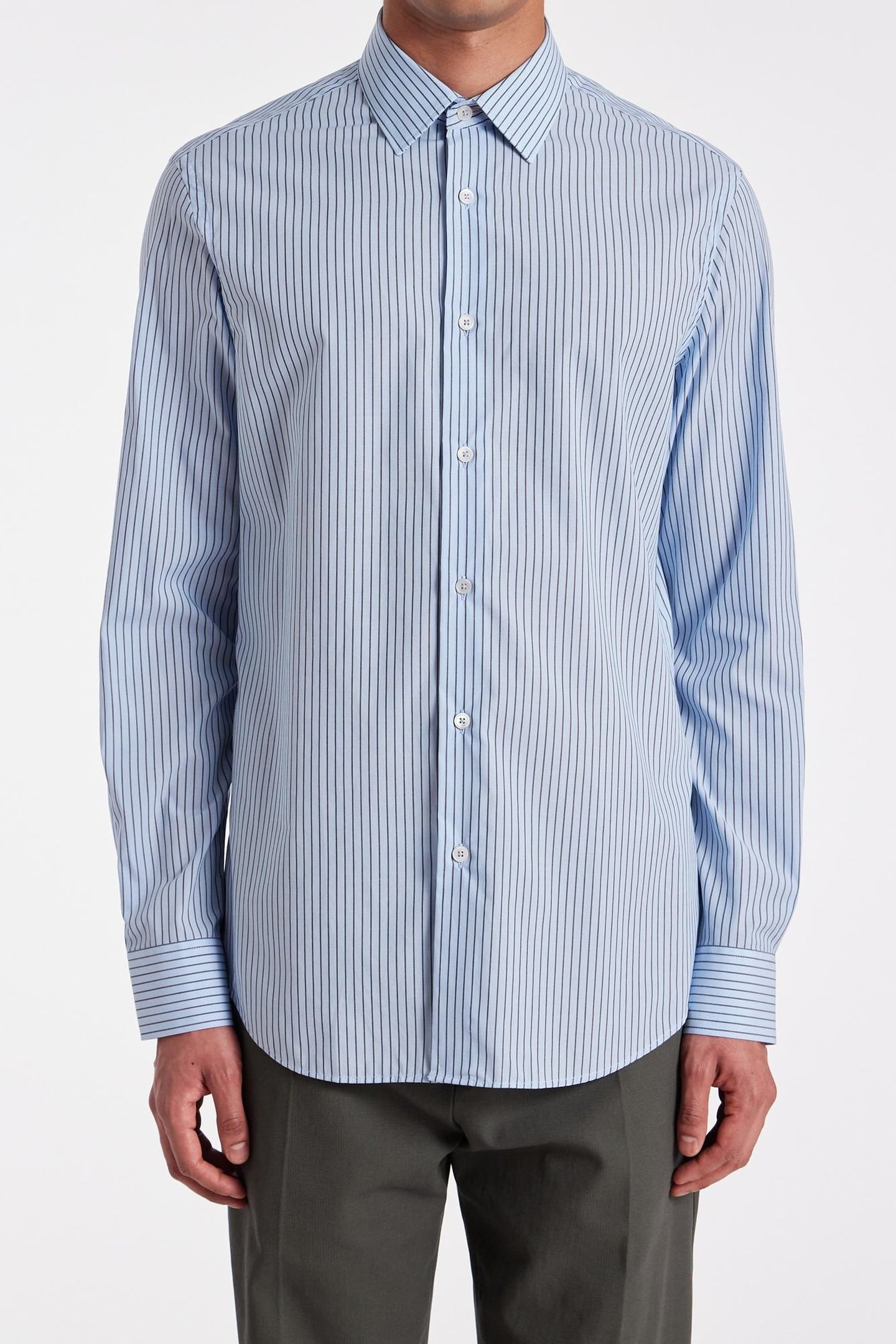 S/C TAILORED FIT SHIRT LIGHT BLUE 1