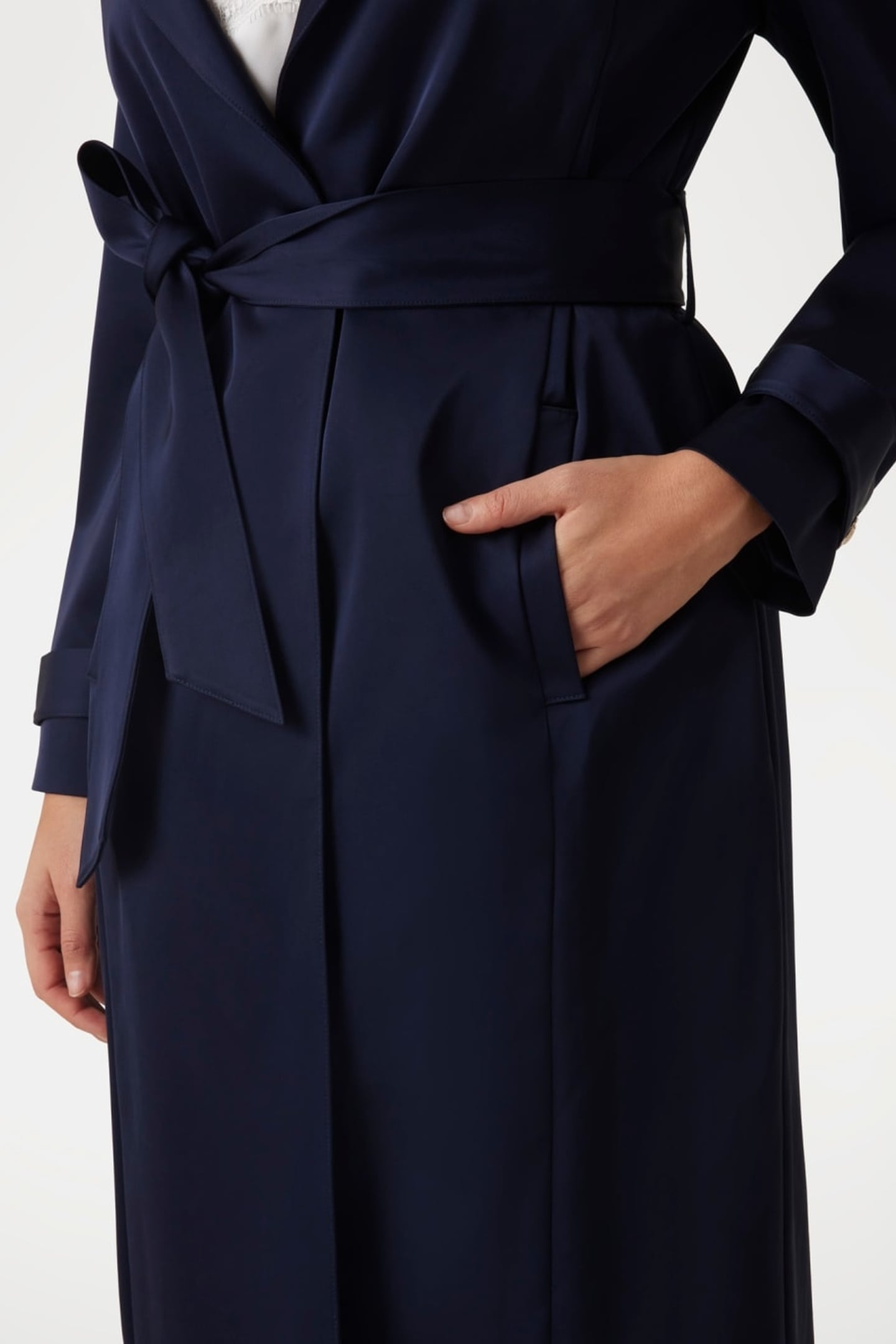 MARCIANO BY GUESS ELEONOR TRENCH NOCTURNAL NAVY 5