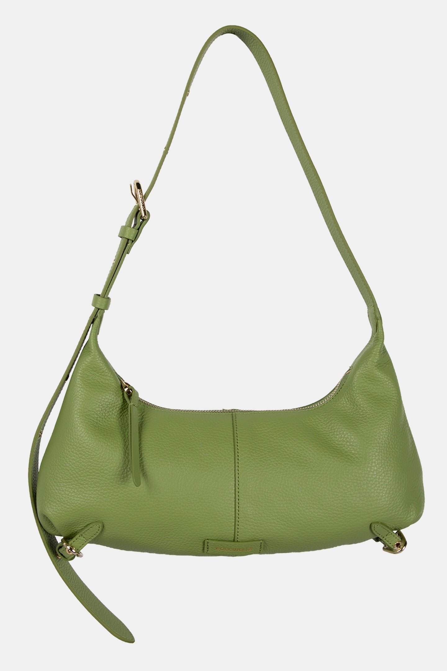 LEATHER SHOULDER BAG IN LIGHT GREEN 2