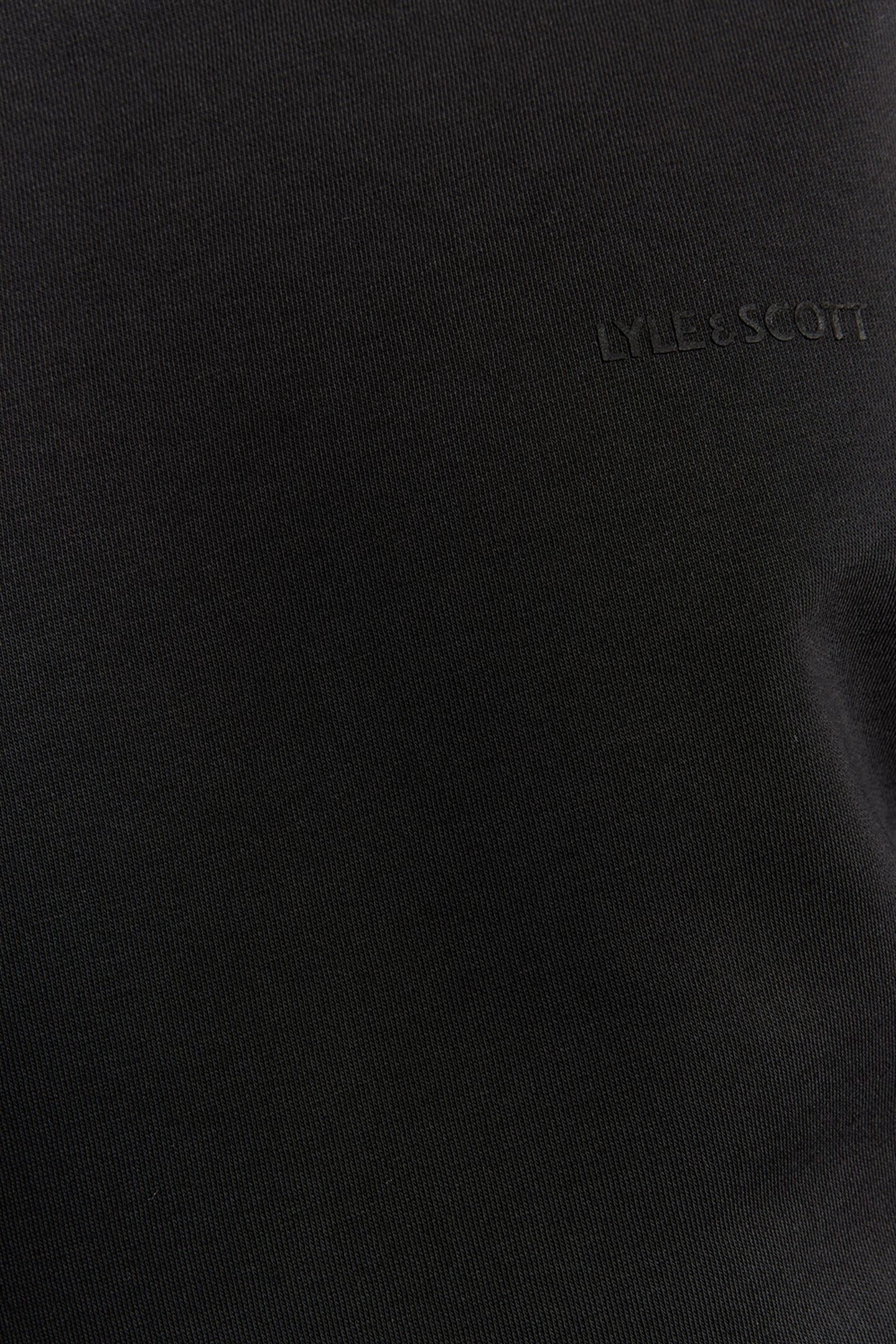 LOGO BRUSHBACK CREW NECK JUMPER JET BLACK 6