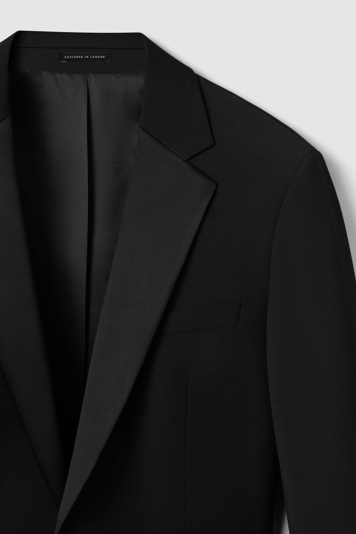 NOTCH LAPEL TUX JACKET BLACK 5