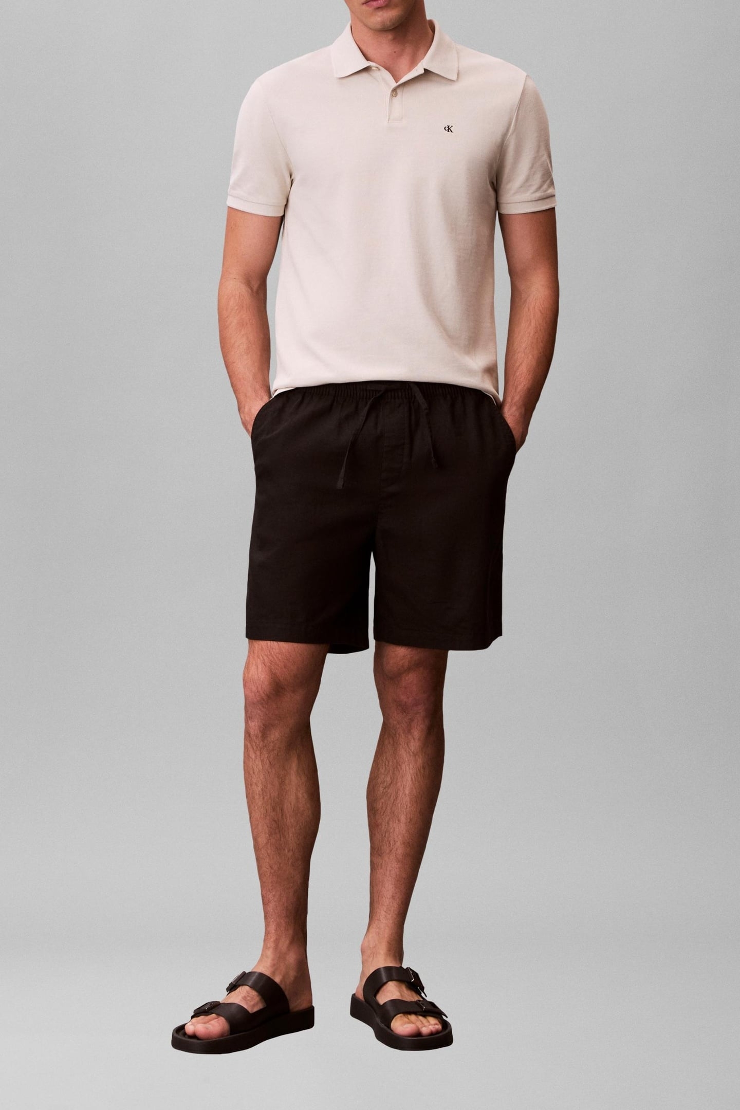 SS MONOGRAM PIQUE POLO OATMEAL 3