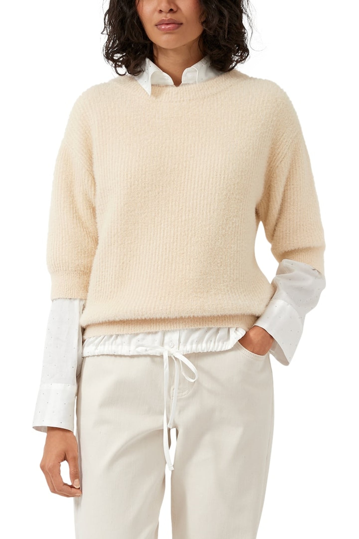 S.OLIVER PULLOVER CRÈME 1