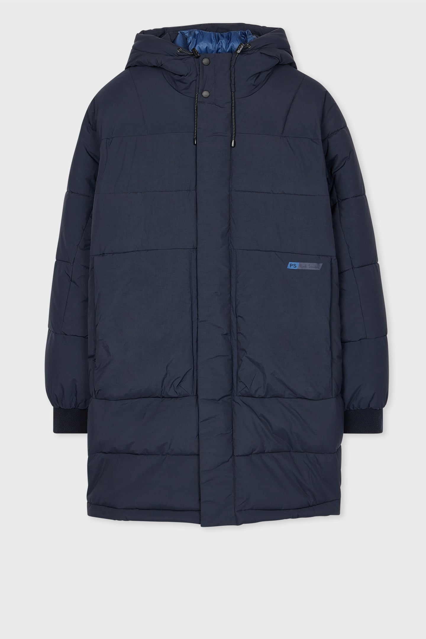 LONG FIBRE DOWN COAT VERY DARK NAVY 1