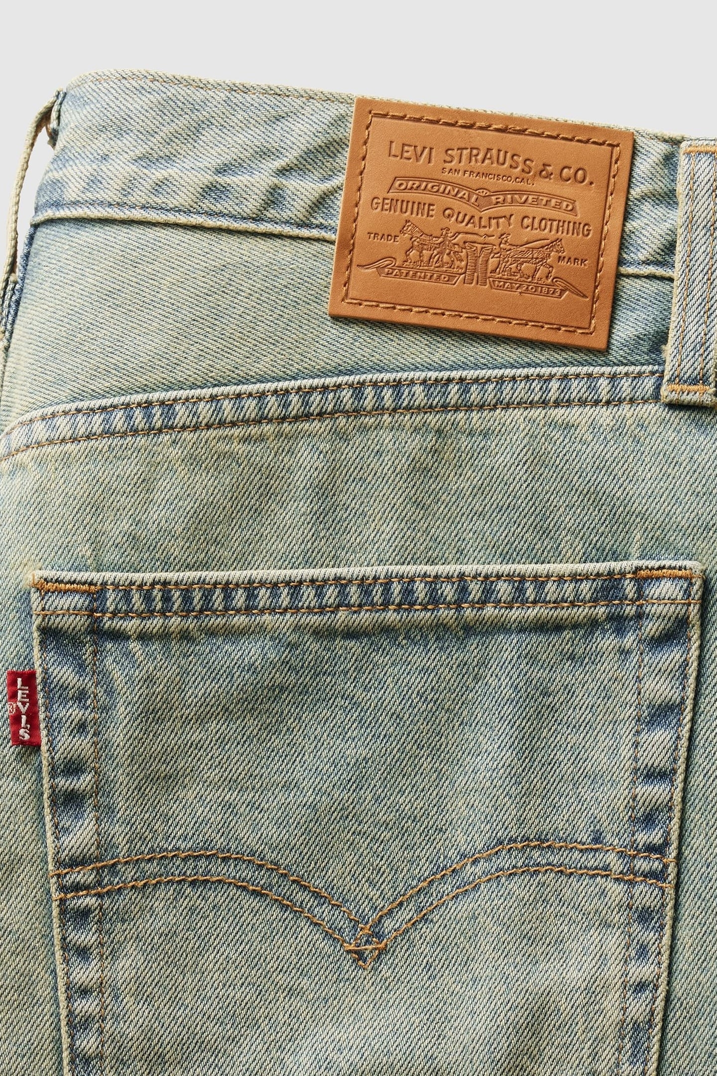 BAGGY DAD JORTS BLUE 8