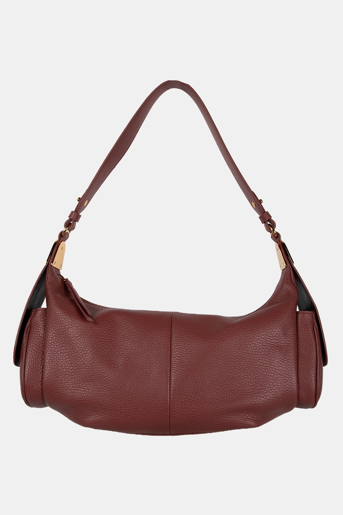 MEDIUM SHOULDER BAG WITH POCKETS IN BROWN 2
