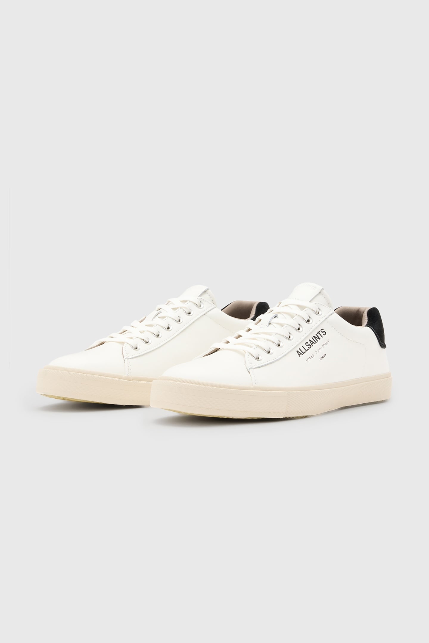 UNDGRND LTHR LOW TOP WHITE/BLACK 3
