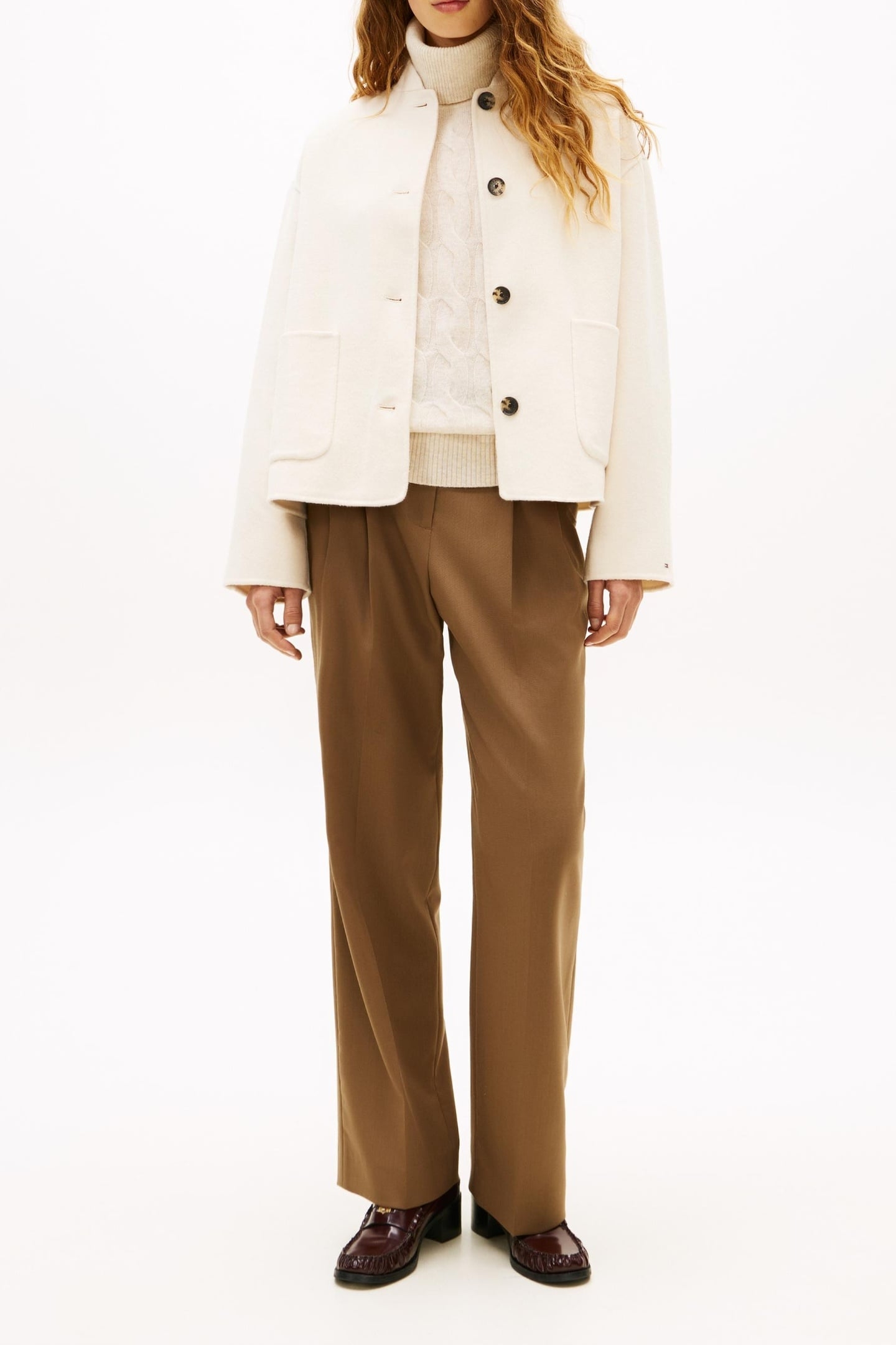 WOOL SHORT BOMBER JACKET CALICO 1