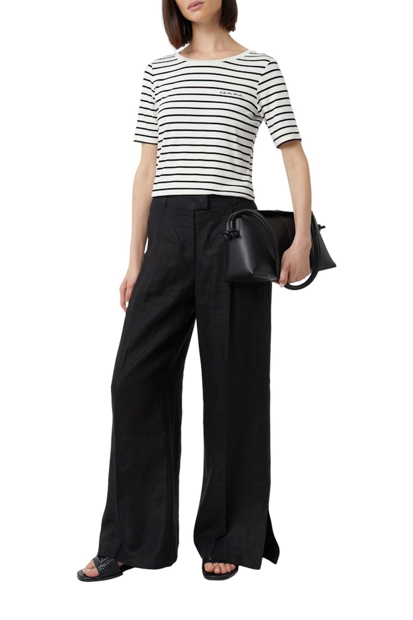 COMMA T-SHIRTS BLACK 1