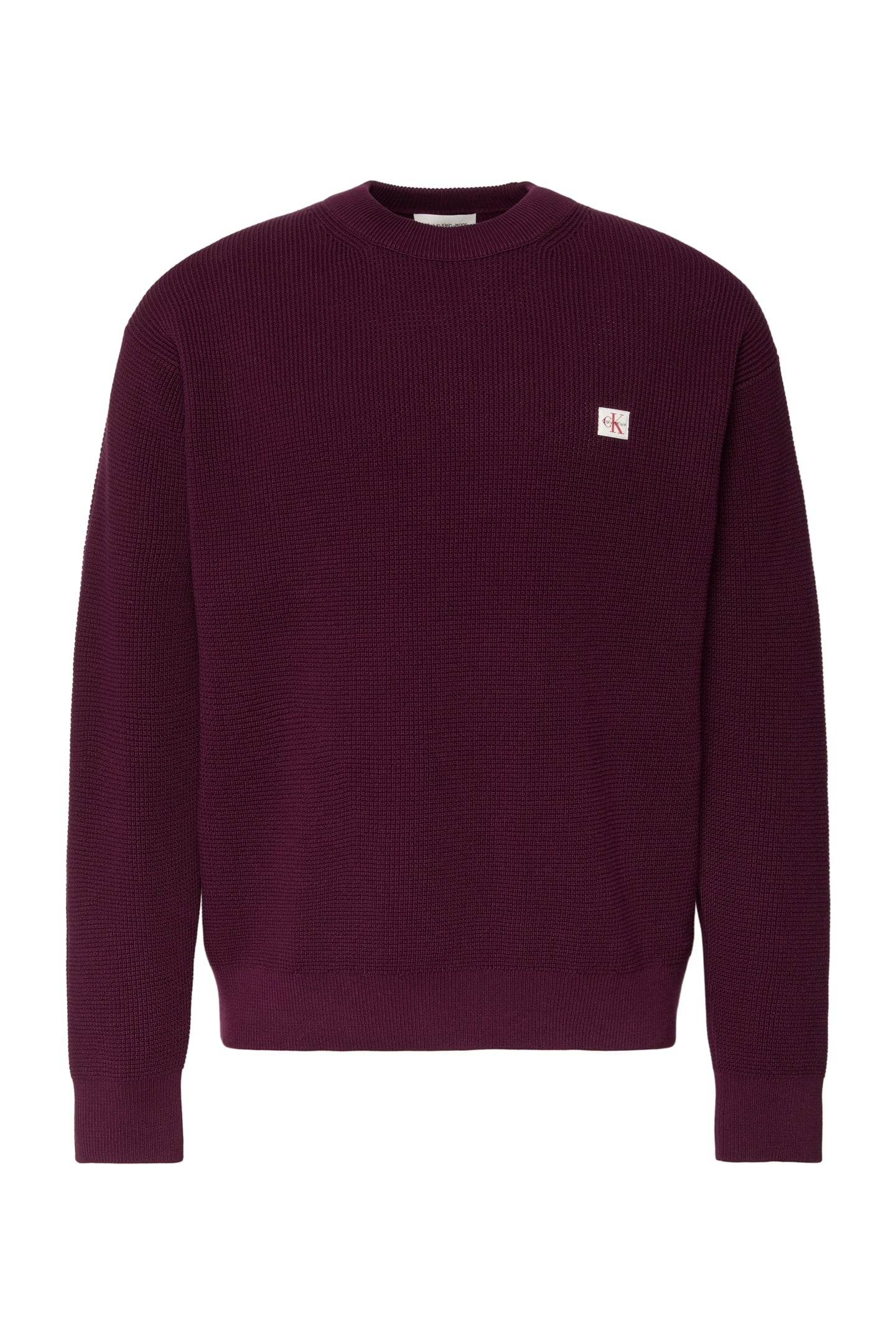 LS EZ COTTON WAFFLE SWEATER PASSION PLUM 5