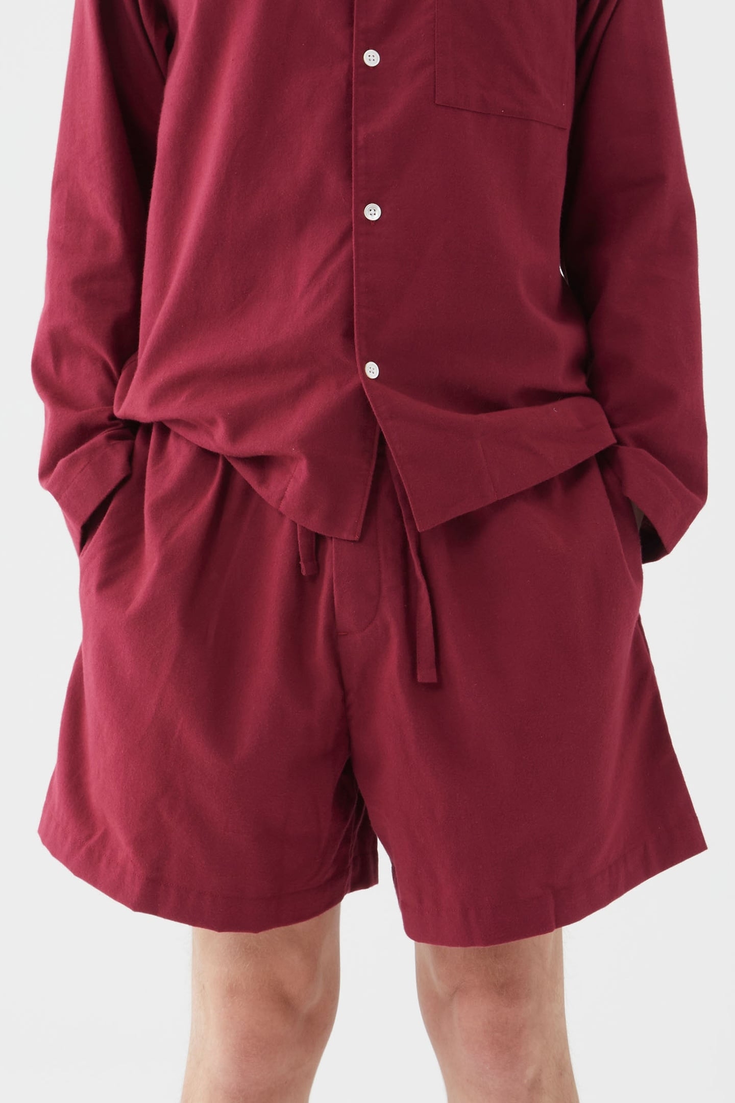 UNISEX FLANNEL, PYJAMAS SHORTS BEYOND RED 1