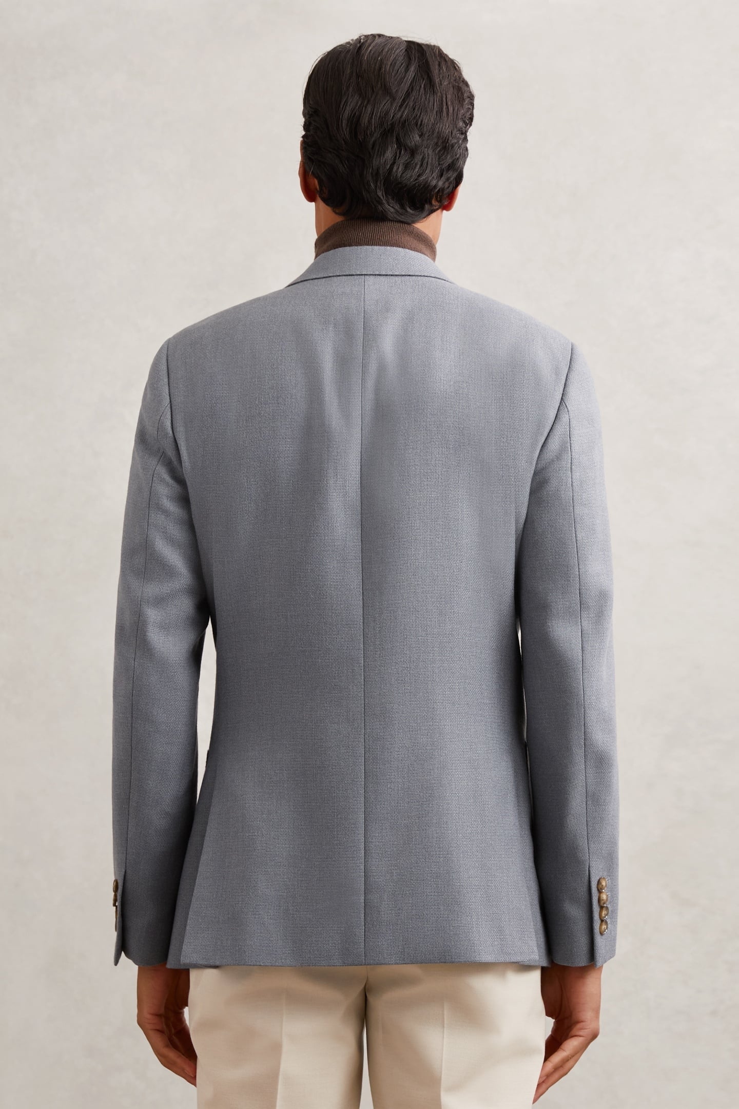 DB PEAK TEXTURED BLAZER AIRFORCE BLUE 2