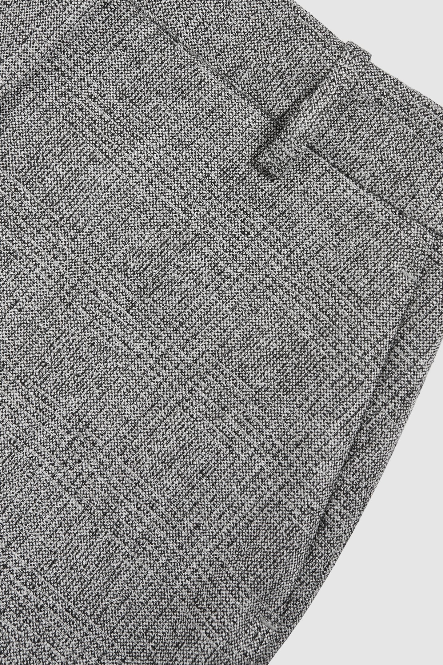 TEXTURE WIDE LEG TROUSER GREY 6