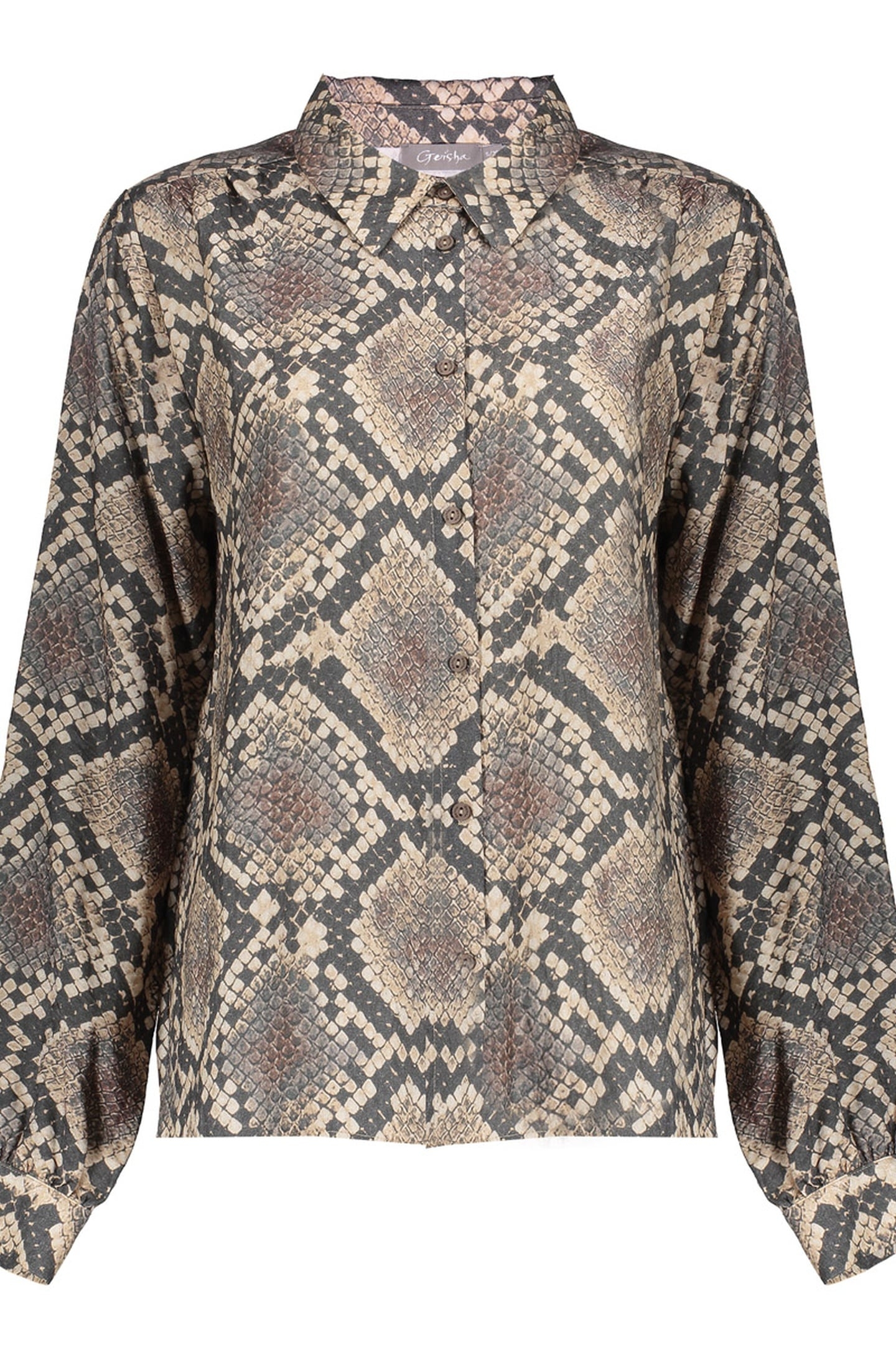 BLOUSE ANIMAL BLACK/SAND 1