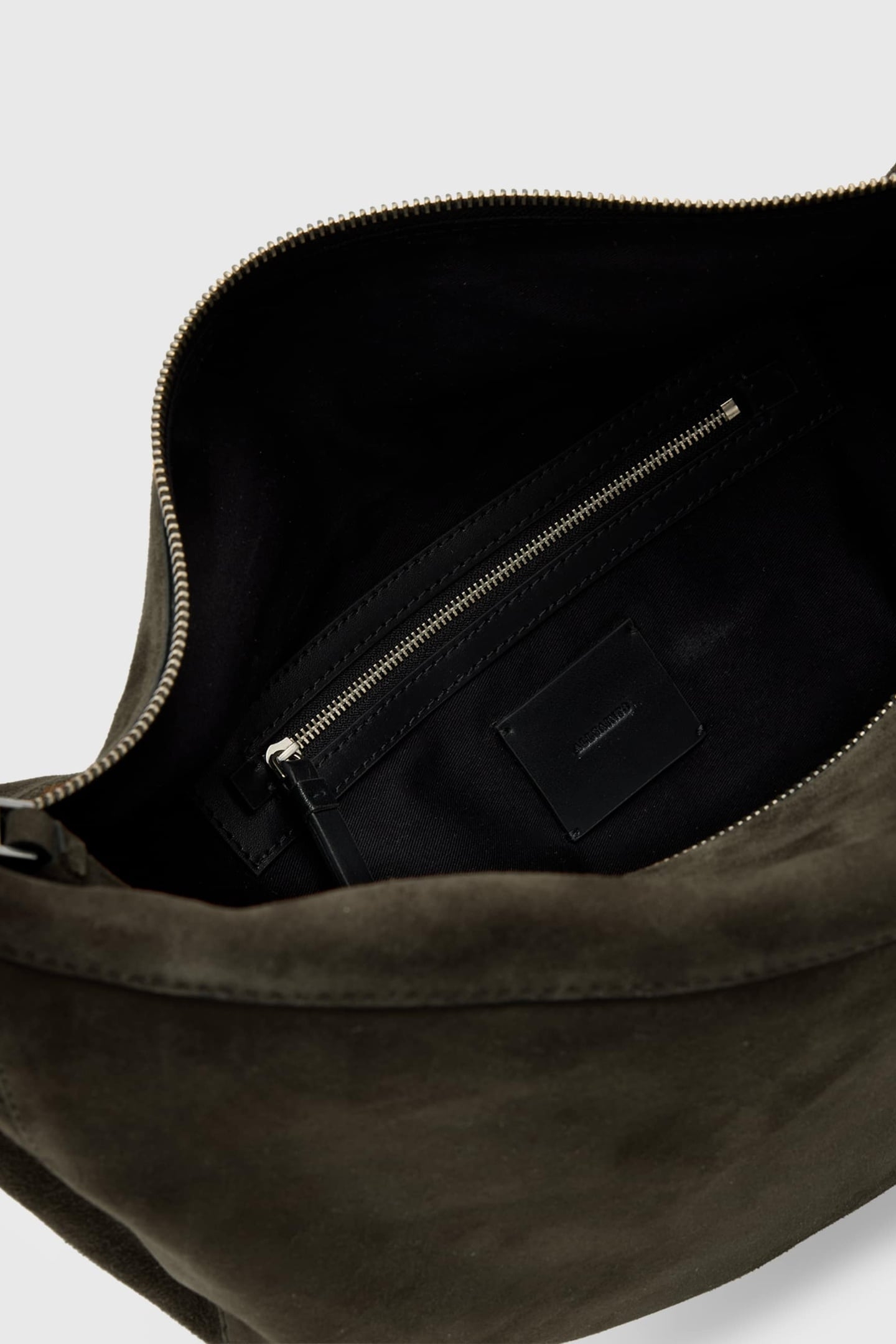 LUNA SUEDE SHLDR BAG OLIVE GREEN 6