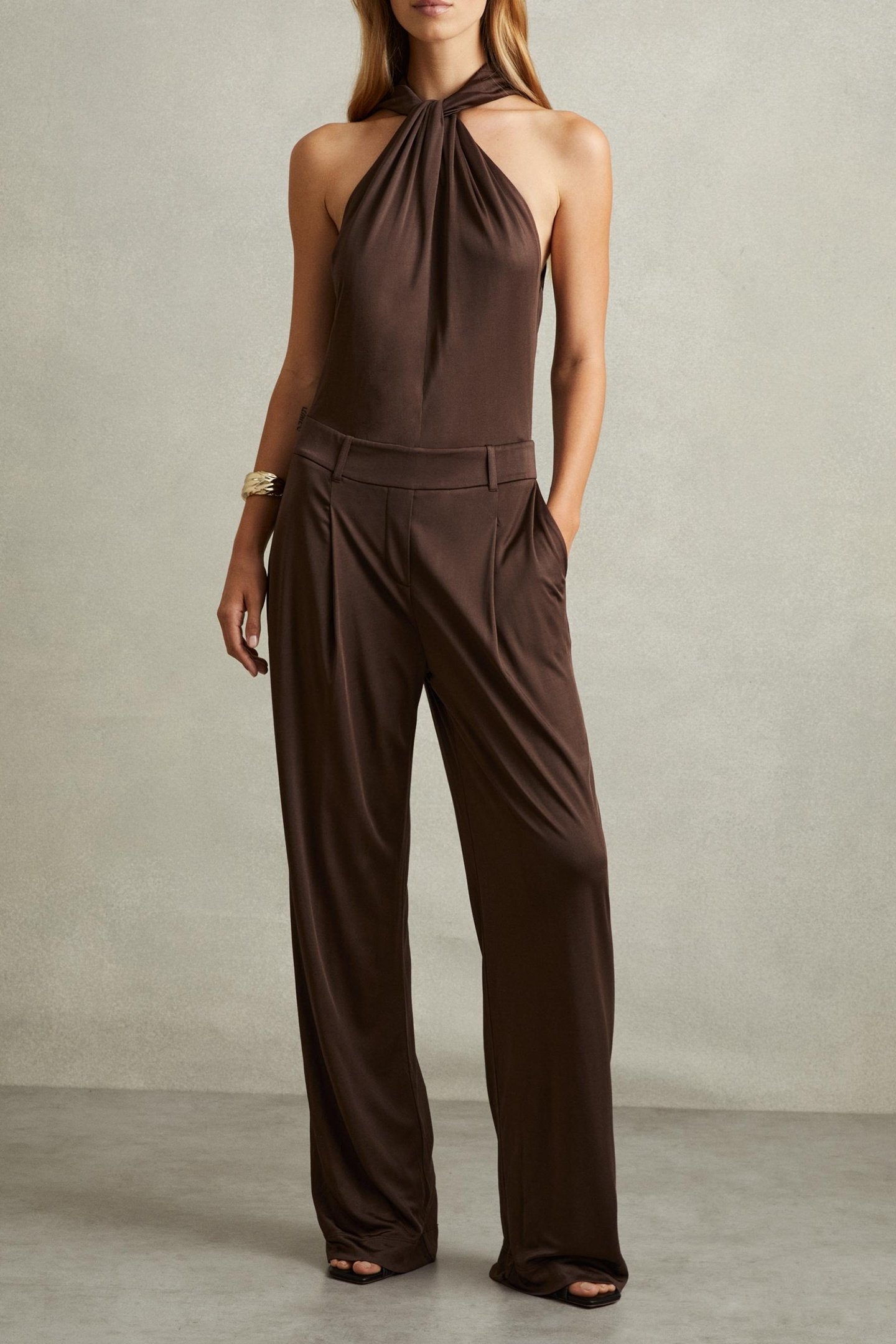 JERSEY JUMPSUIT CHOCOLATE 1