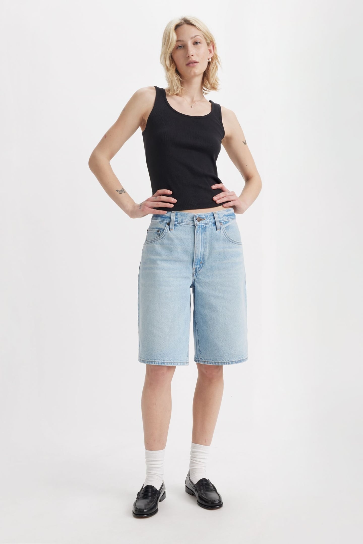 BAGGY DAD JORTS BLUE 1