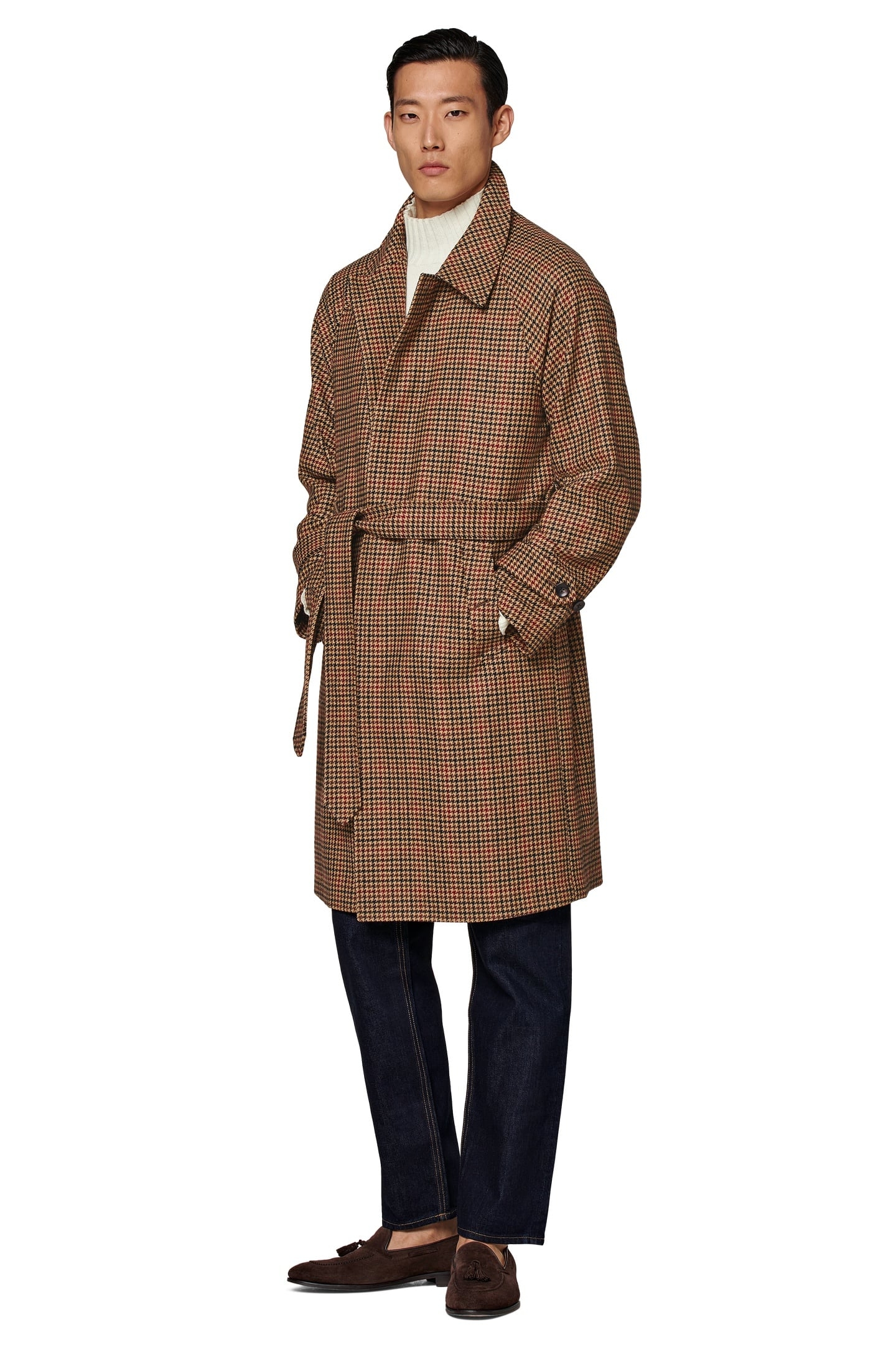 HEADINGTON-HOUNDSTOOTH BROWN & RED 5