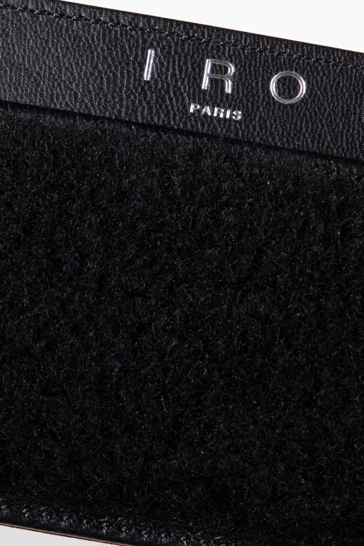 CARDI SHEARLING CARD HOLDER BLACK FUR 4