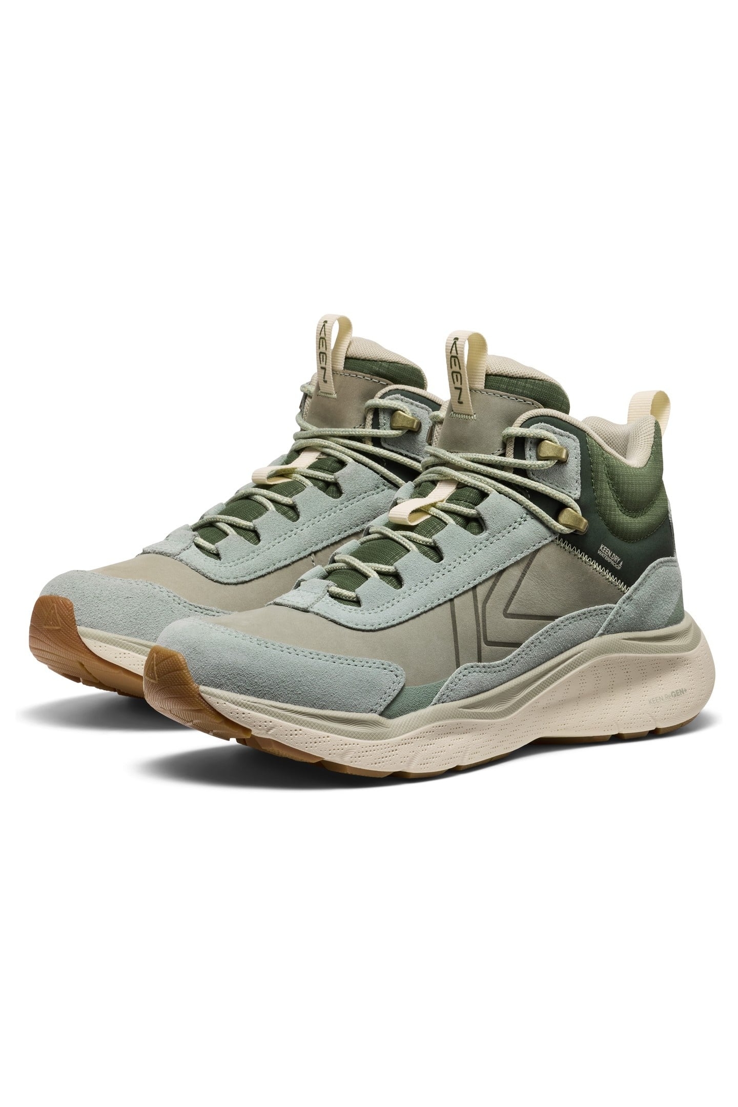 LEIKI LEATHER MID WP ICEBERG GREEN/BRONZE GREEN 3