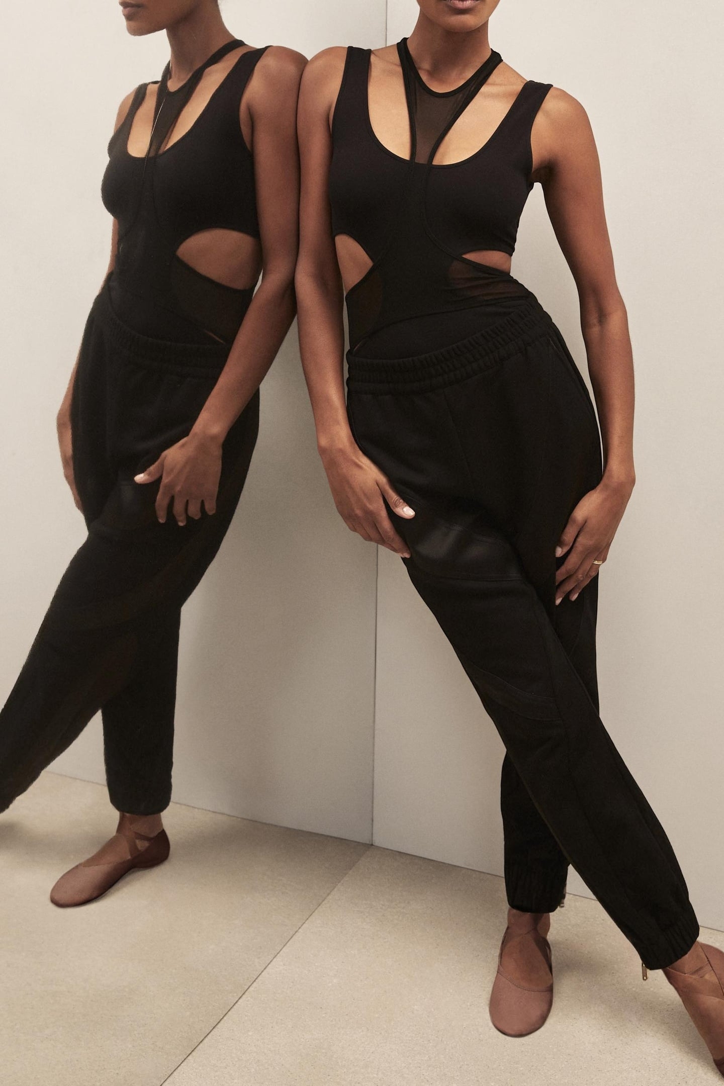 WOVEN MIXED JOGGER BLACK 6