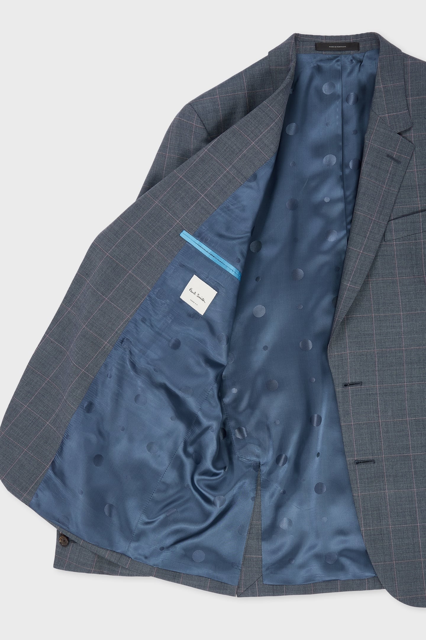 TAILORED FIT 2 BUTTON SUIT GREYISH BLUE 7