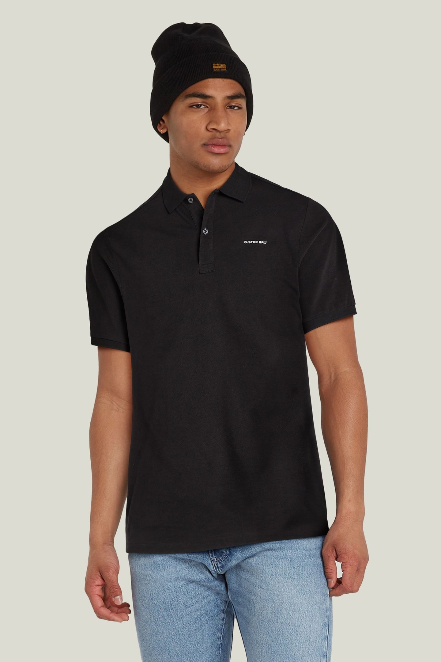 OLUV SLIM POLO S\S DK BLACK 1