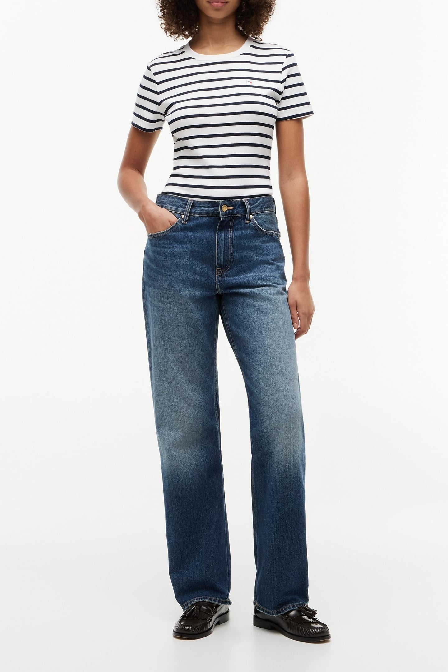 SLIM CODY C-NECK SS BRETON/ECU/DARK NIGHT NAVY 1