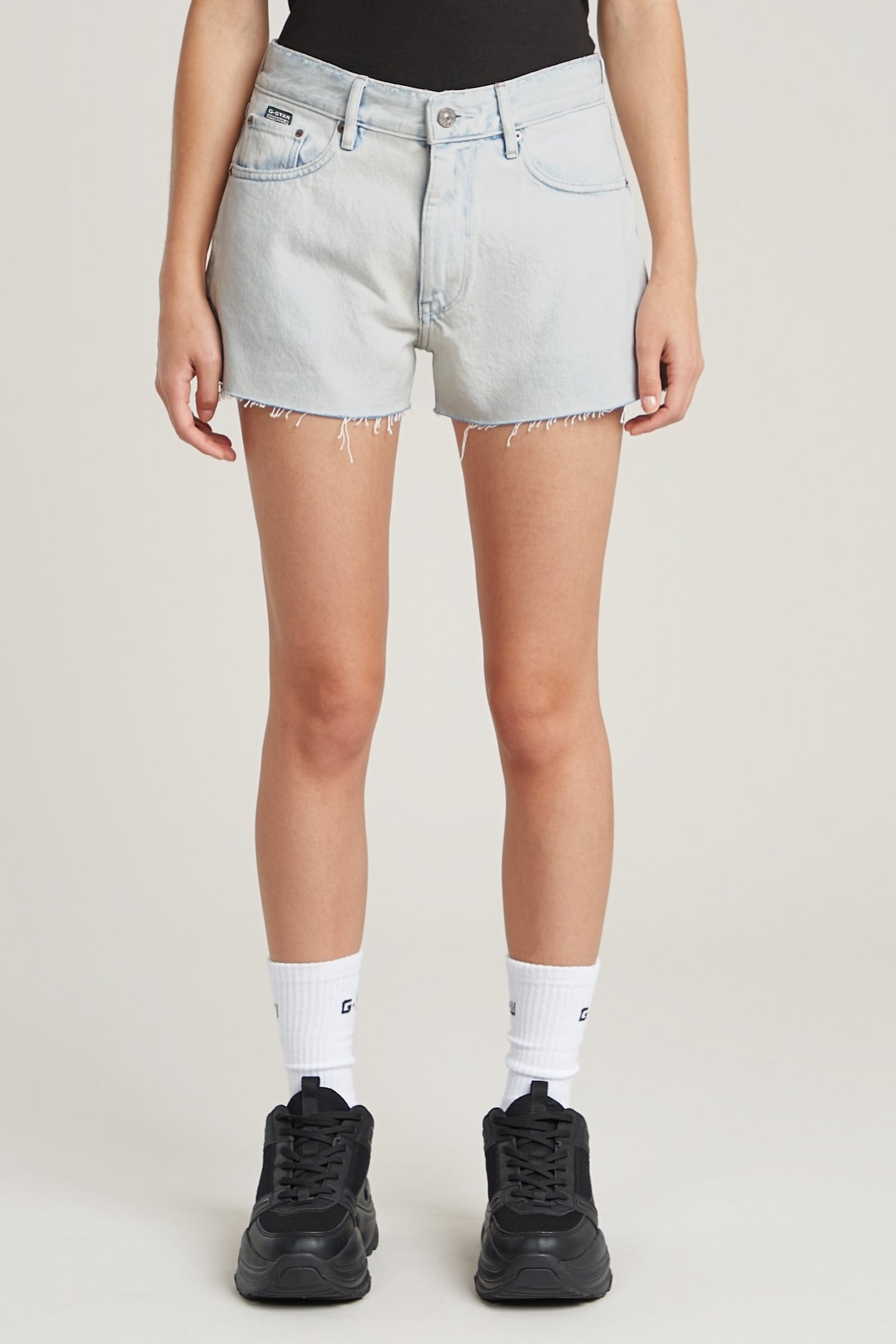 TRUE SHORT RAW EDGE BEACHED FADED CLIFTON BLUE 2