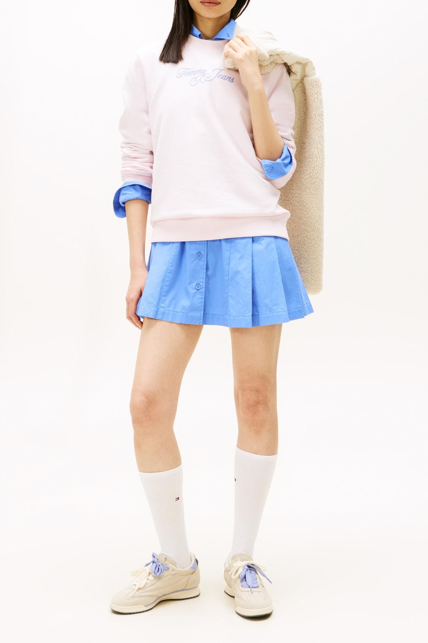 REGULAR ESSENTIAL LOGO CREW LIGHT PINK 4