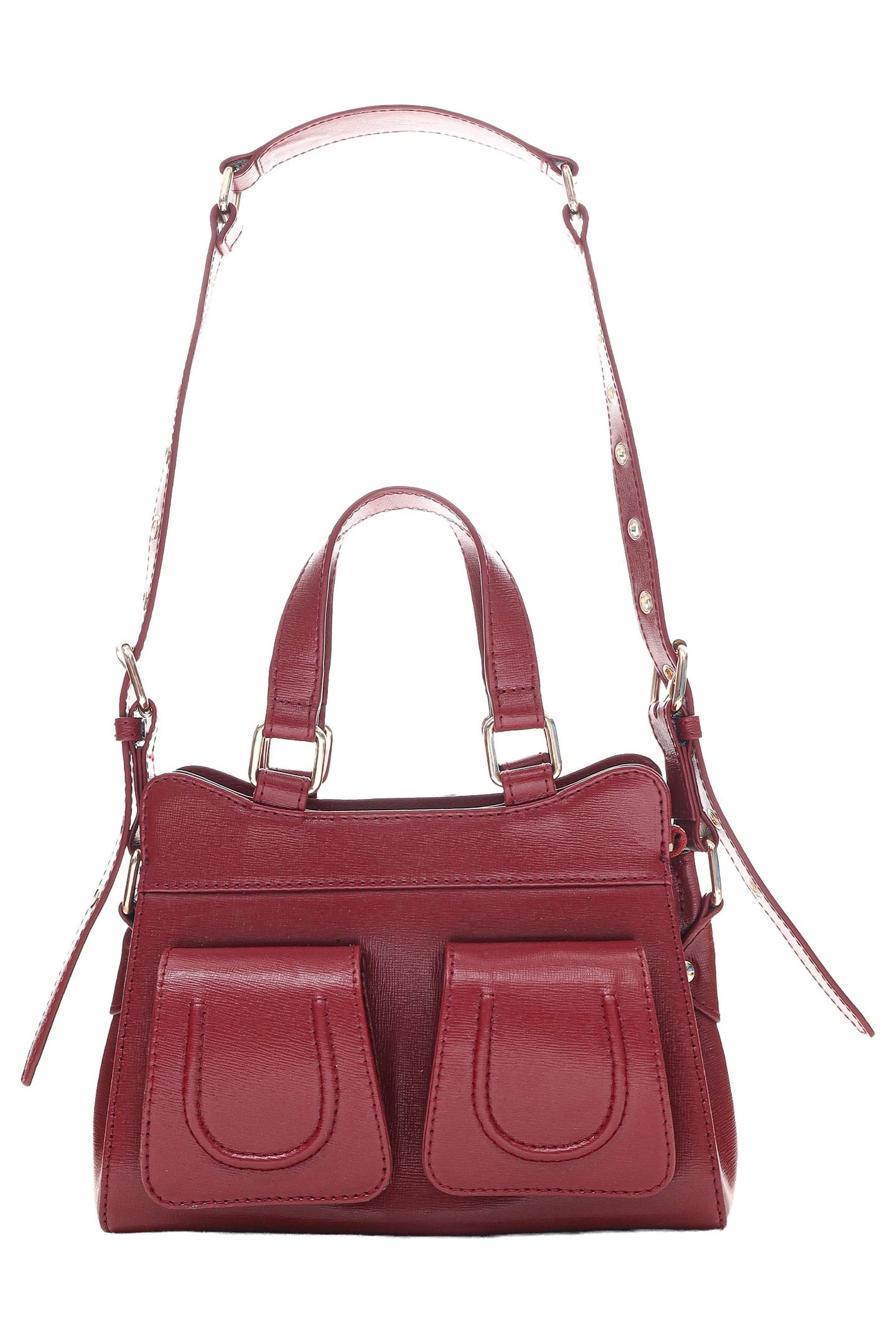 SMALL CHER FLORENCE MAROON W. GOLD 1