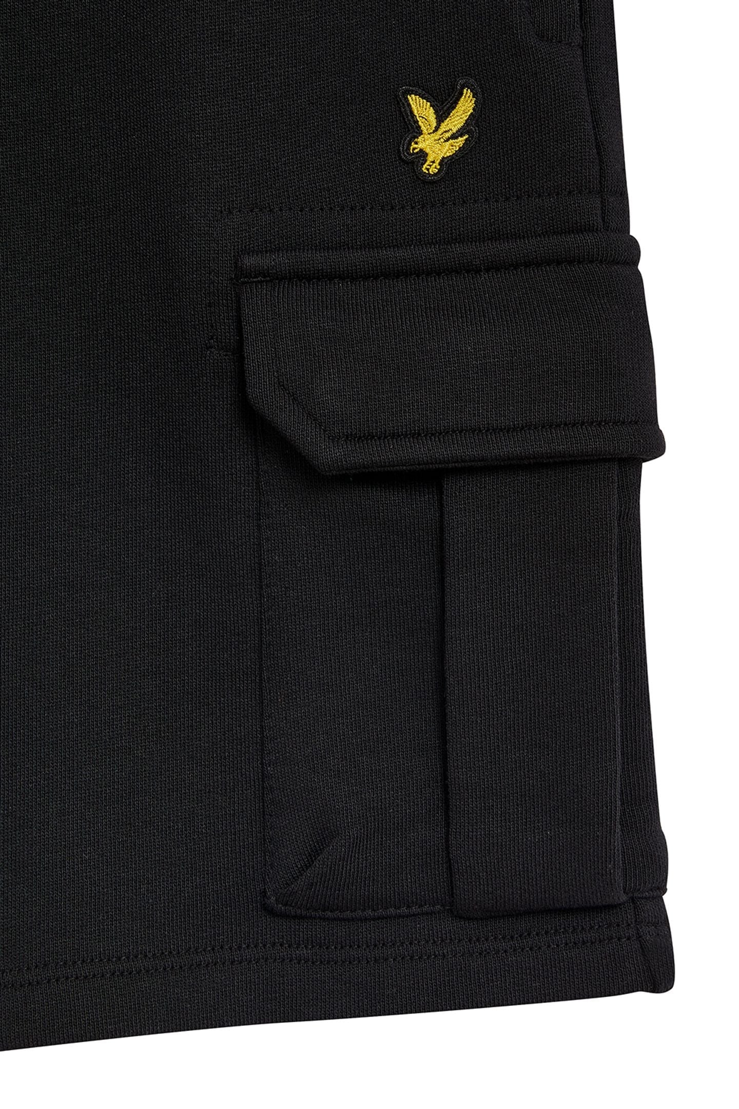 CARGO SWEAT SHORT JET BLACK 2