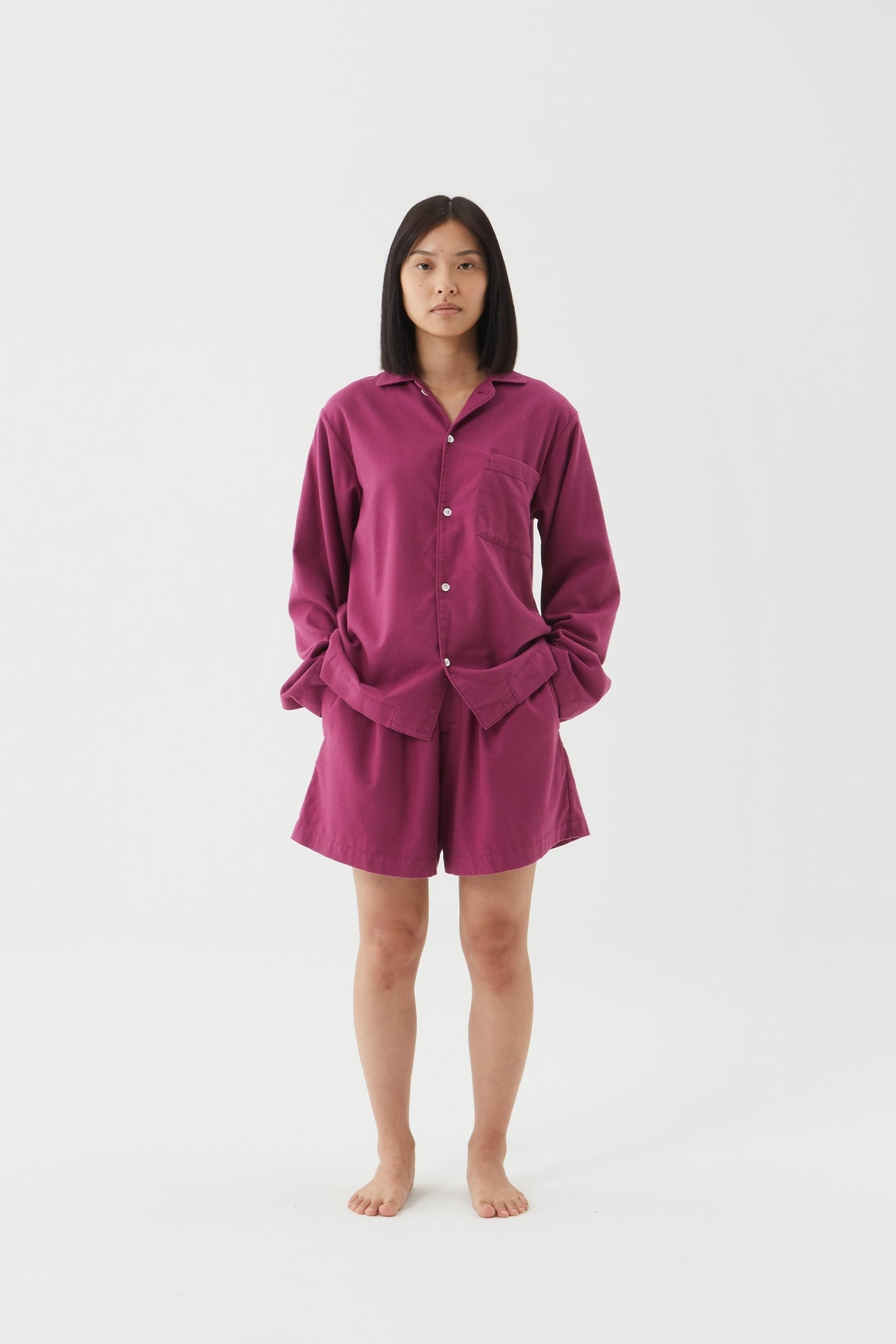 UNISEX FLANNEL, PYJAMAS SHORTS GRAPE 3