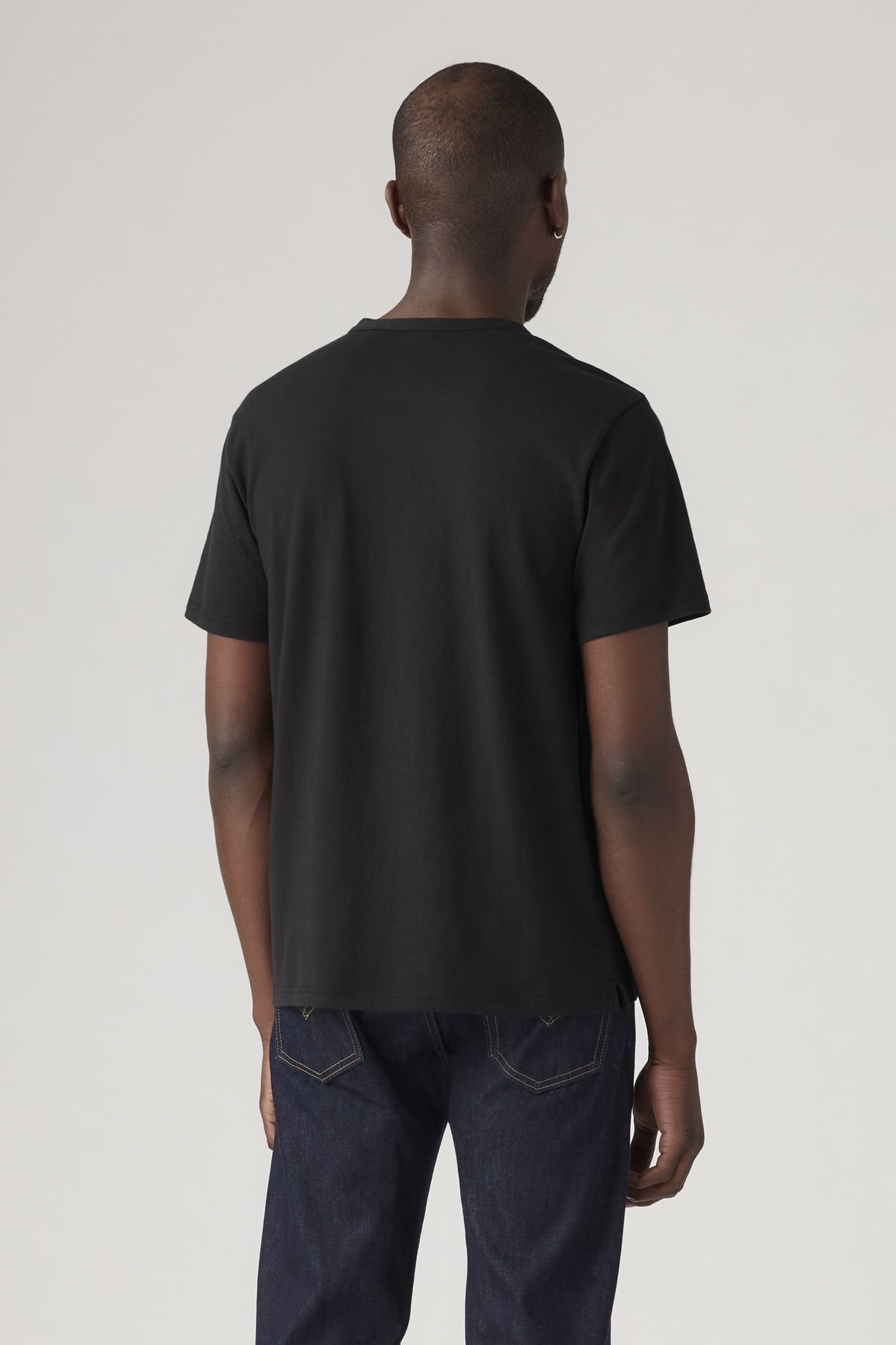 SHORT SLEEVE HOUSEMARK HENLEY BLACK 3