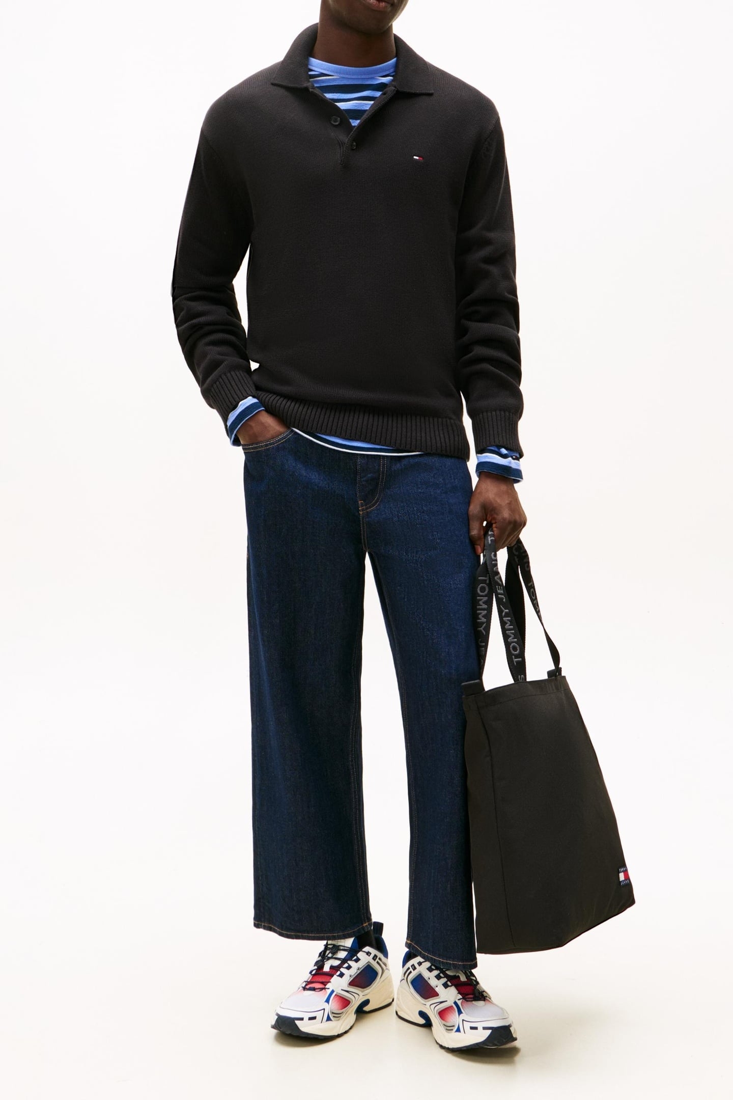 SLIM ESSENTIAL PULLOVER SWEATER BLACK 3