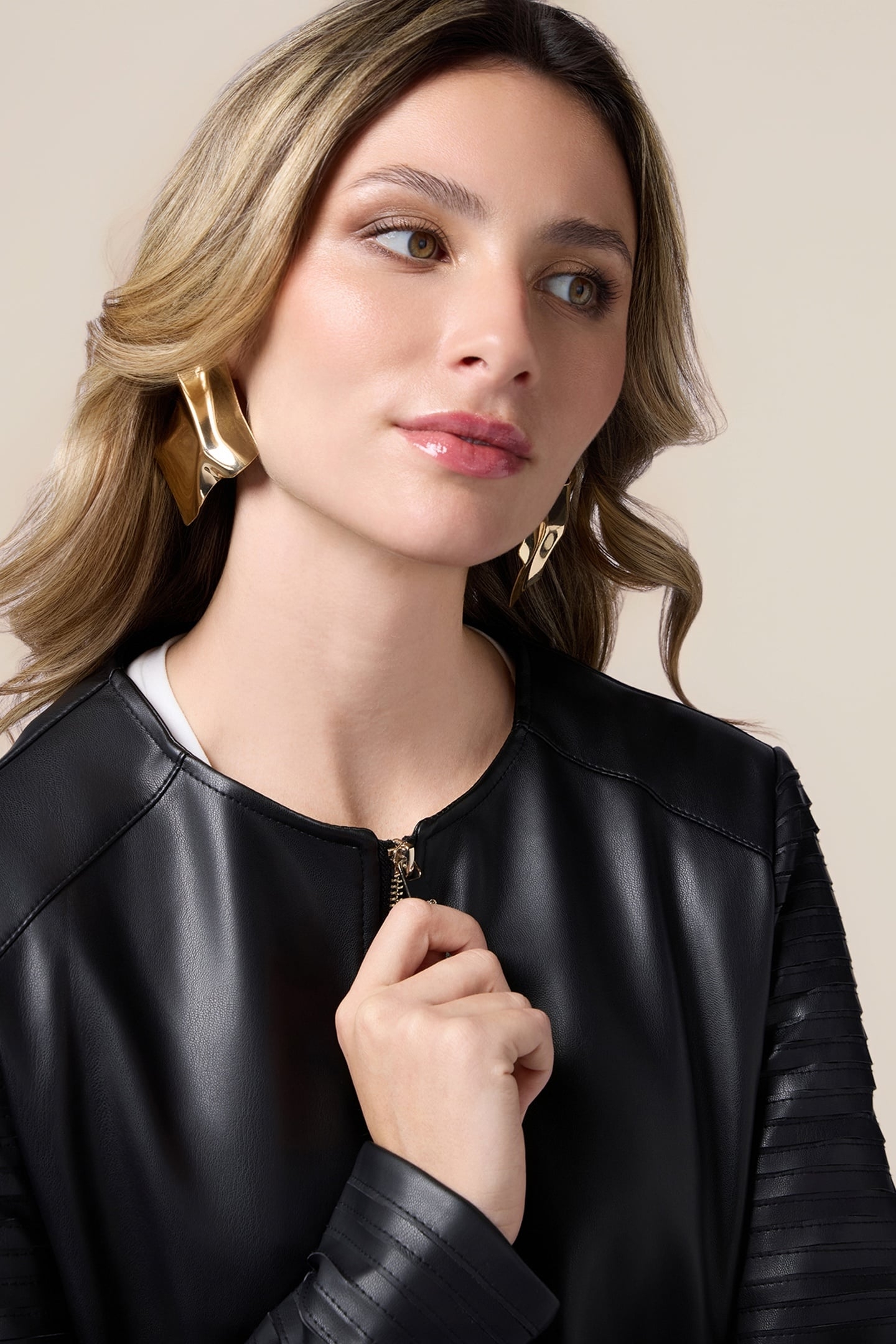 COMBINED JACKET WITH LASER CUTS BLACK 5