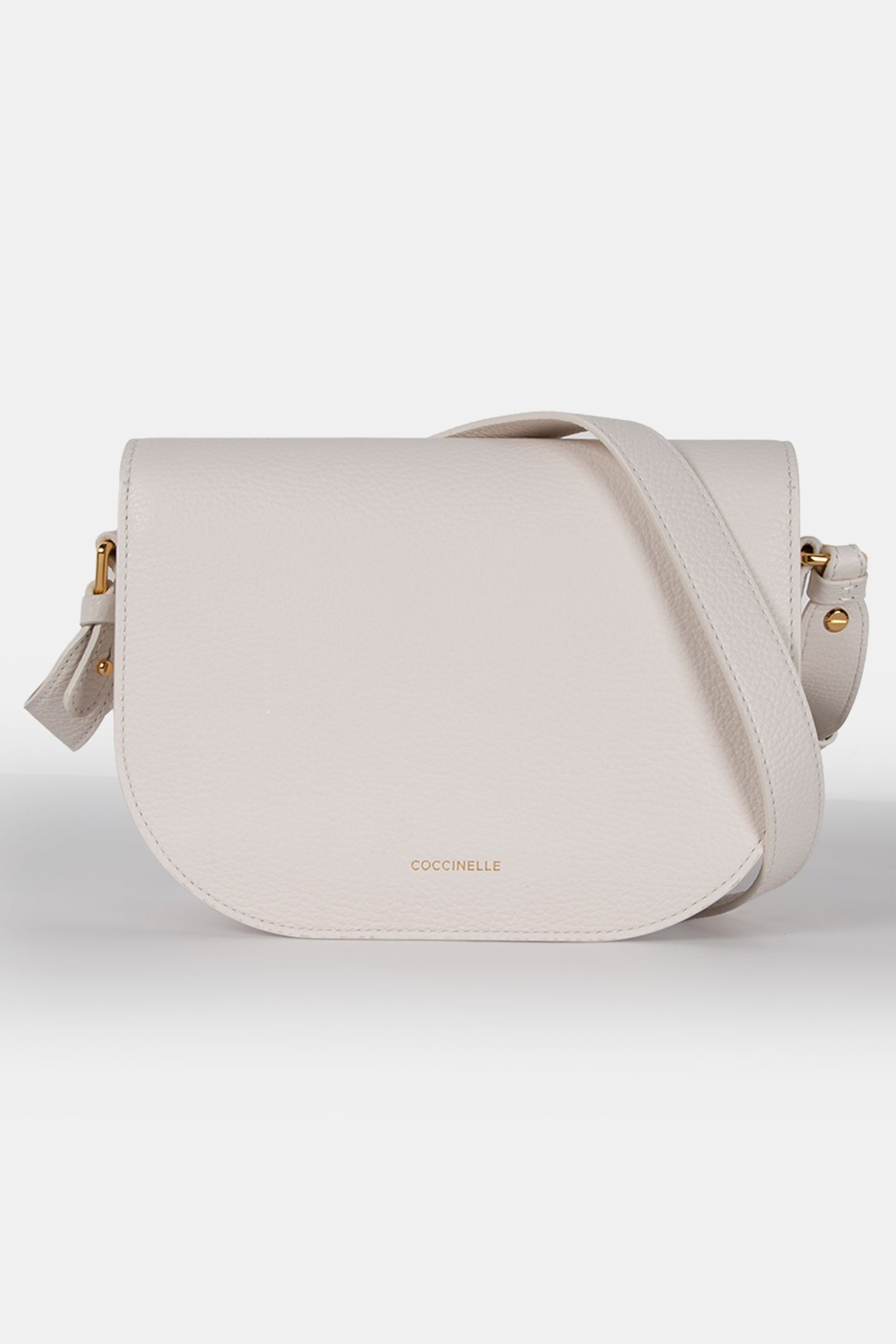 LEATHER CROSS BODY BAG IN CREAM 4