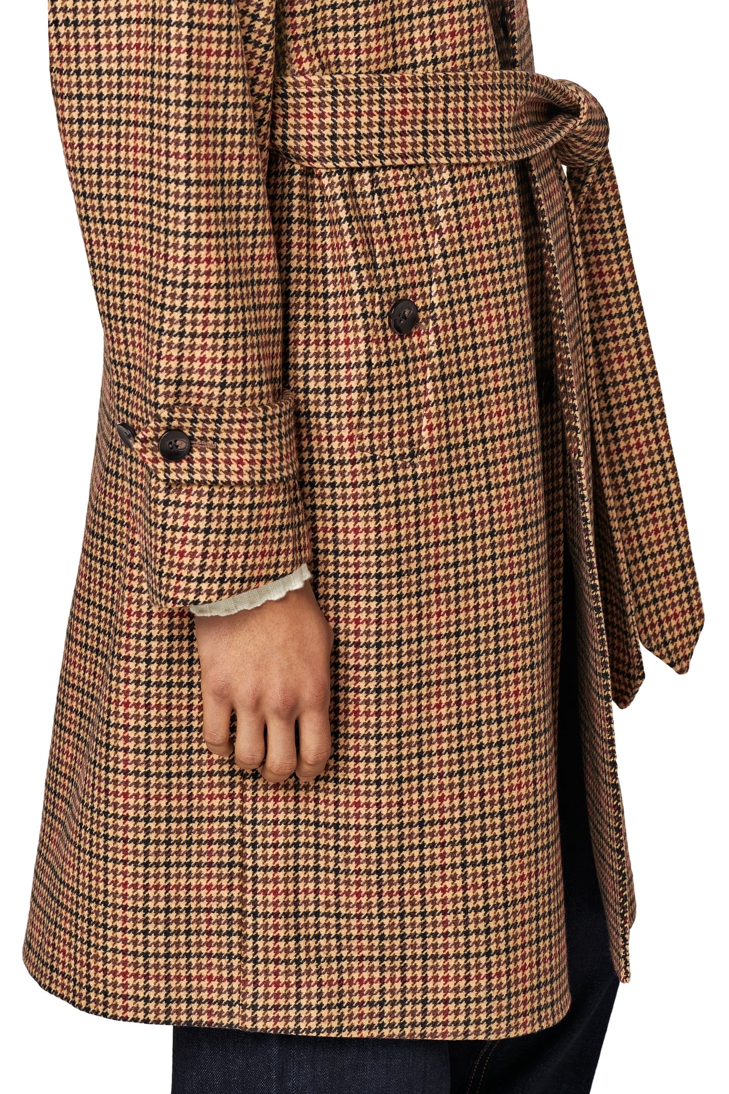 HEADINGTON-HOUNDSTOOTH BROWN & RED 7